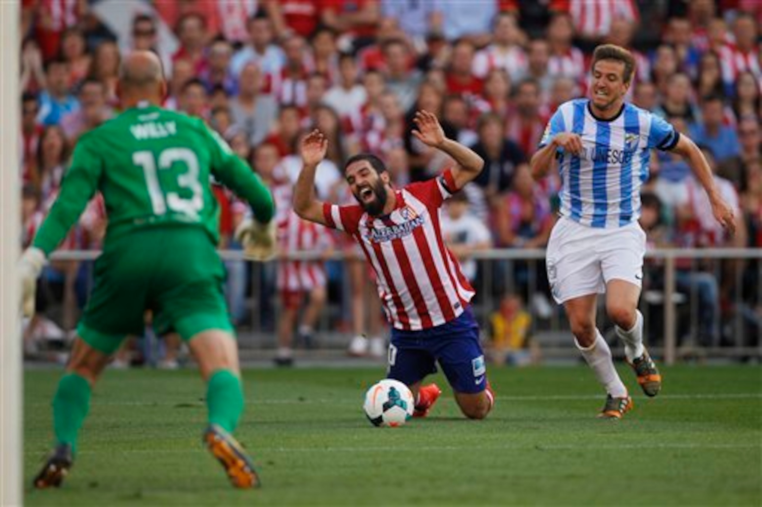 Camacho (right) has spent five years at Malaga.