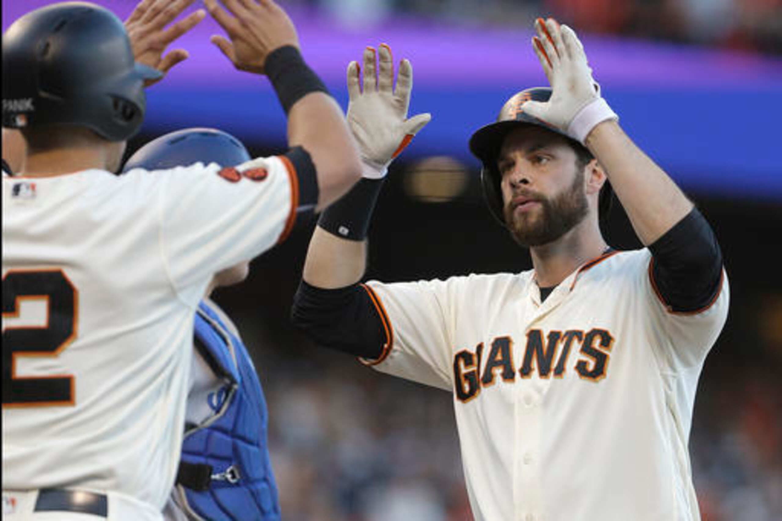 Belt leads the Giants in average and OPS and has improved his plate discipline.