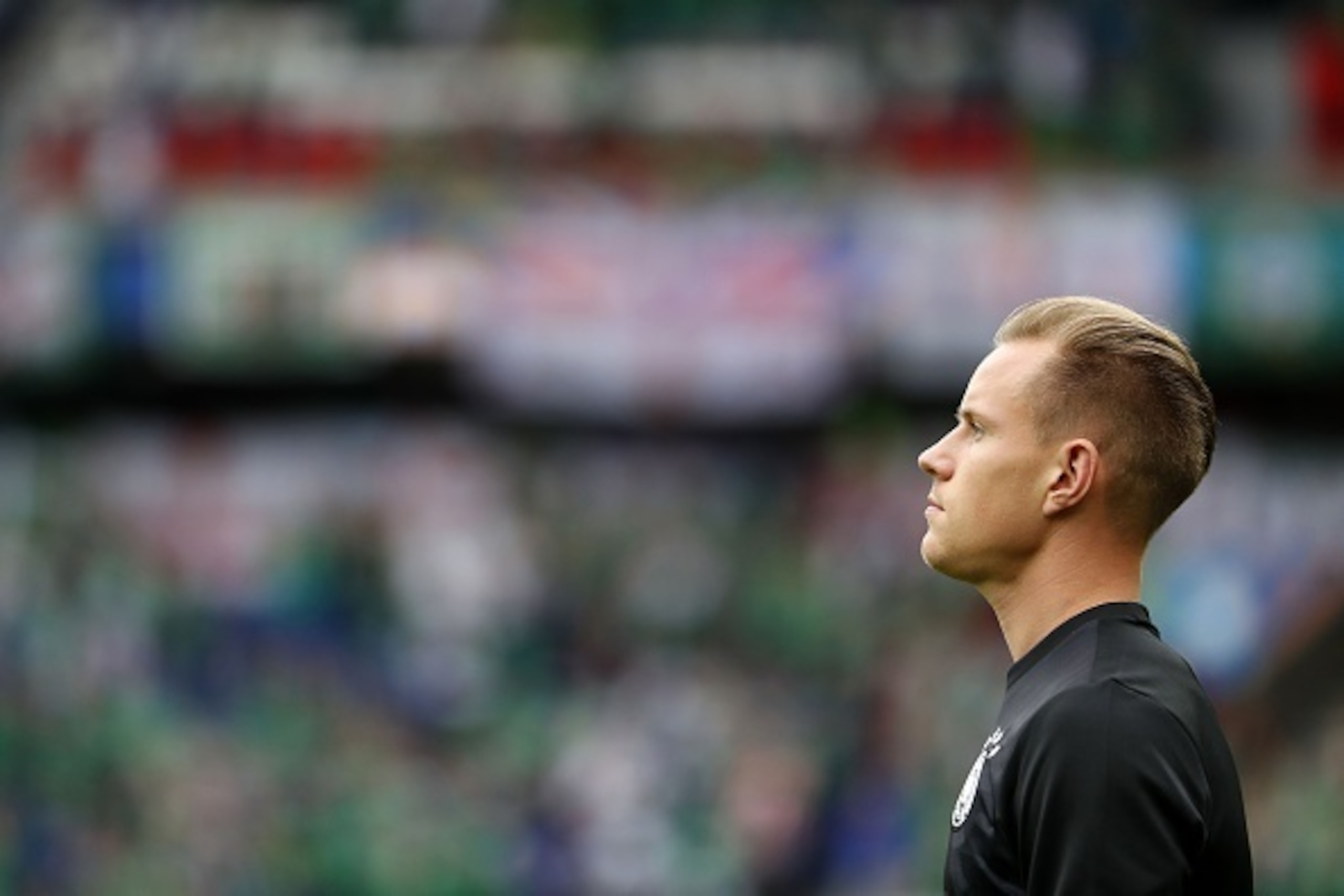 Germany's goalkeeper Marc-Andre Ter Stegen is pictured prior to the Euro 2016 group C football match between Northern Ireland and Germany at the Parc des Princes stadium in Paris on June 21, 2016. / AFP / ODD ANDERSEN (Photo credit should read ODD Germany's goalkeeper Marc-Andre Ter Stegen is pictured prior to the Euro 2016 group C football match between Northern Ireland and Germany at the Parc des Princes stadium in Paris on June 21, 2016. / AFP / ODD ANDERSEN (Photo credit should read ODD