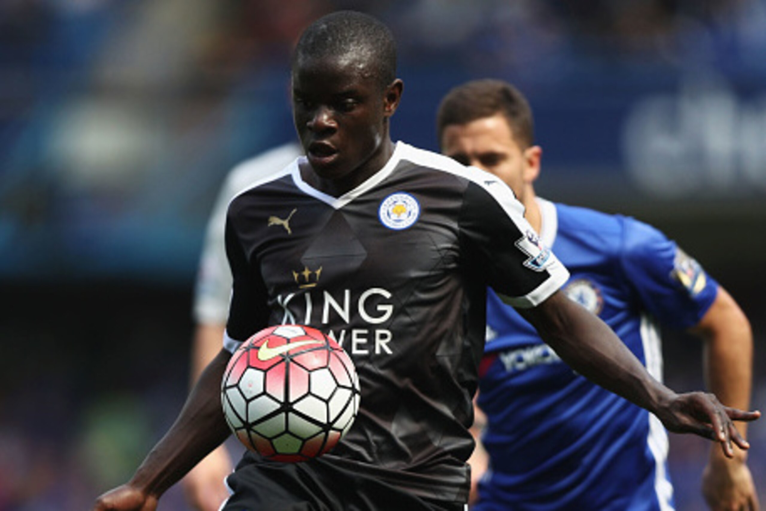 LONDON, ENGLAND - MAY 15: Ngolo Kante of Leicester City in action during the Barclays Premier League match between Chelsea and Leicester City at Stamford Bridge on May 15, 2016 in London, England. (Photo by Paul Gilham/Getty Images) LONDON, ENGLAND - MAY 15: Ngolo Kante of Leicester City in action during the Barclays Premier League match between Chelsea and Leicester City at Stamford Bridge on May 15, 2016 in London, England. (Photo by Paul Gilham/Getty Images)