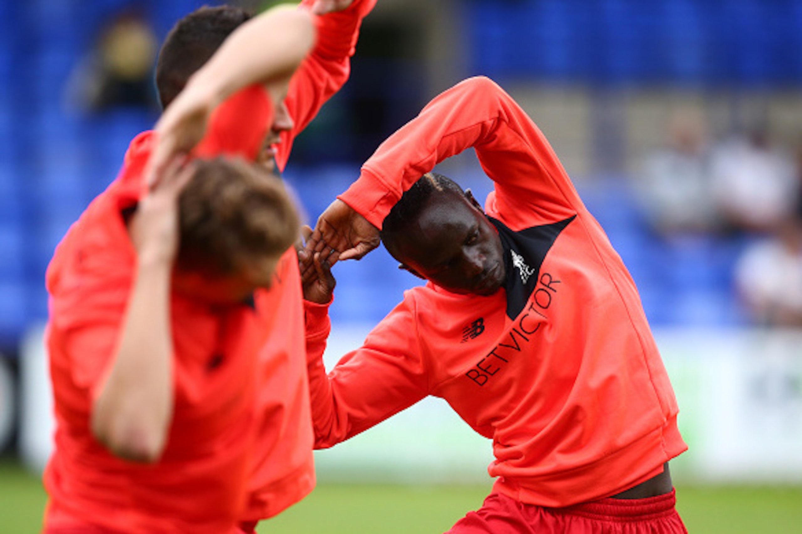BIRKENHEAD, ENGLAND - JULY 08: Sadio Mane of Liverpool warms up during the Pre-Season Friendly match between Tranmere Rovers and Liverpool at Prenton Park on July 8, 2016 in Birkenhead, England. (Photo by Dave Thompson/Getty Images)