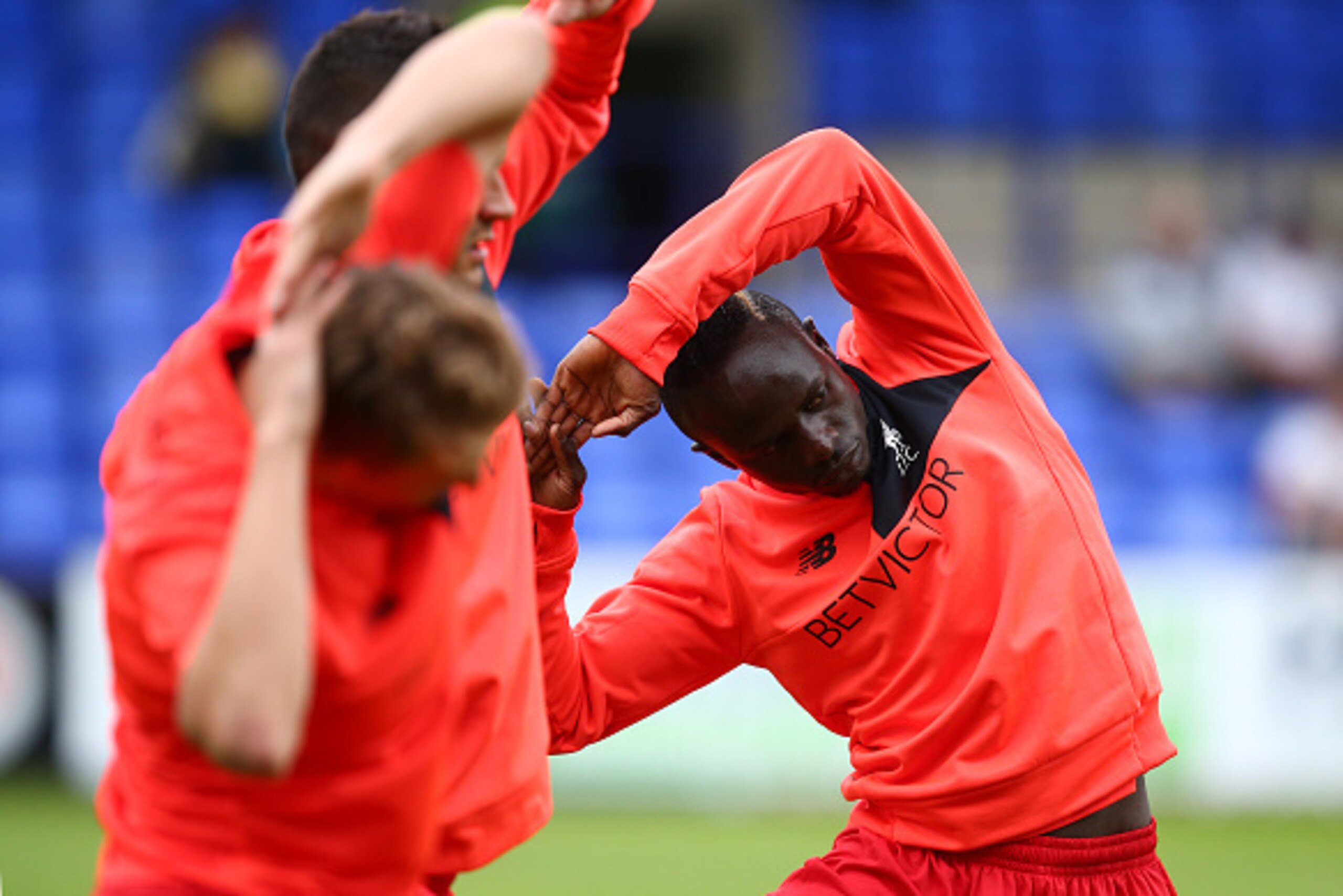 BIRKENHEAD, ENGLAND - JULY 08: Sadio Mane of Liverpool warms up during the Pre-Season Friendly match between Tranmere Rovers and Liverpool at Prenton Park on July 8, 2016 in Birkenhead, England. (Photo by Dave Thompson/Getty Images)