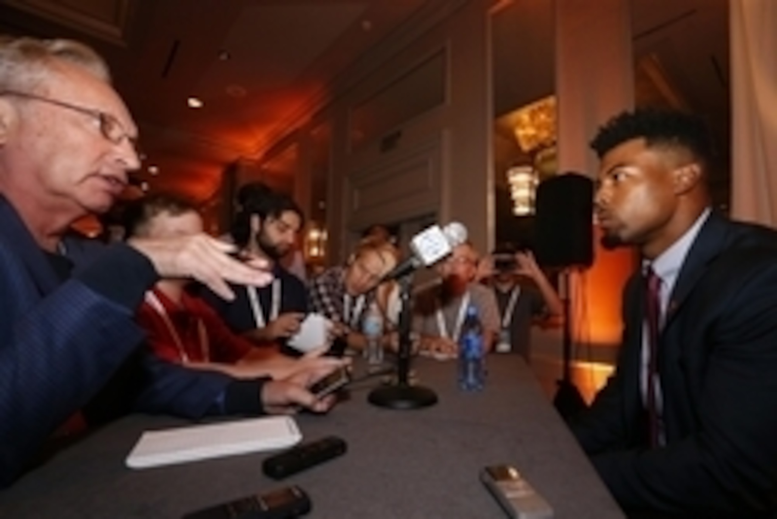 Jul 12, 2016; Hoover, AL, USA; Tennessee player Cameron Sutton speaks to the media during SEC media day at Hyatt Regency Birmingham-The Wynfrey Hotel. Mandatory Credit: Butch Dill-USA TODAY Sports Jul 12, 2016; Hoover, AL, USA; Tennessee player Cameron Sutton speaks to the media during SEC media day at Hyatt Regency Birmingham-The Wynfrey Hotel. Mandatory Credit: Butch Dill-USA TODAY Sports
