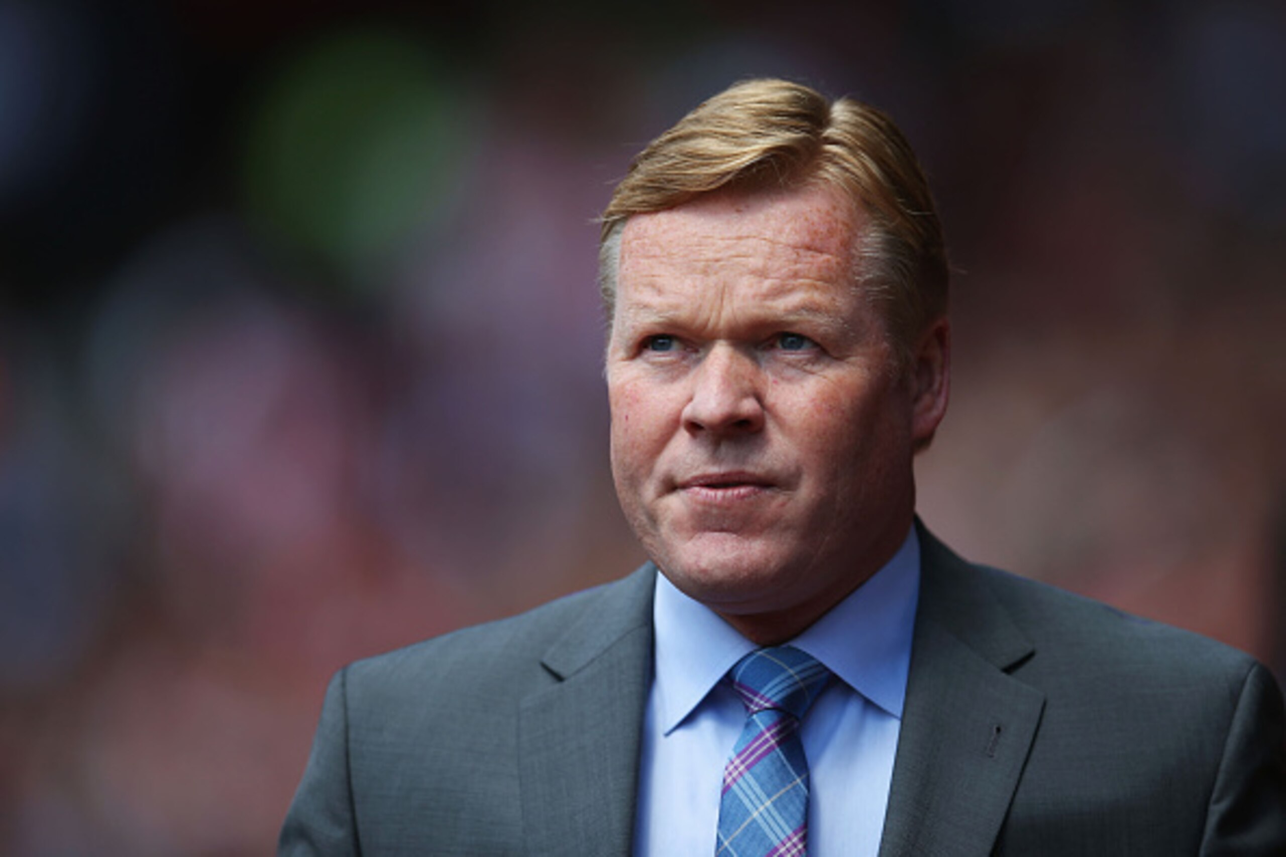 SOUTHAMPTON, ENGLAND - MAY 15: Ronald Koeman the manager of Southampton looks on during the Barclays Premier League match between Southampton and Crystal Palace at St Mary's Stadium on May 15, 2016 in Southampton, England. (Photo by Steve Bardens/Getty SOUTHAMPTON, ENGLAND - MAY 15: Ronald Koeman the manager of Southampton looks on during the Barclays Premier League match between Southampton and Crystal Palace at St Mary's Stadium on May 15, 2016 in Southampton, England. (Photo by Steve Bardens/Getty