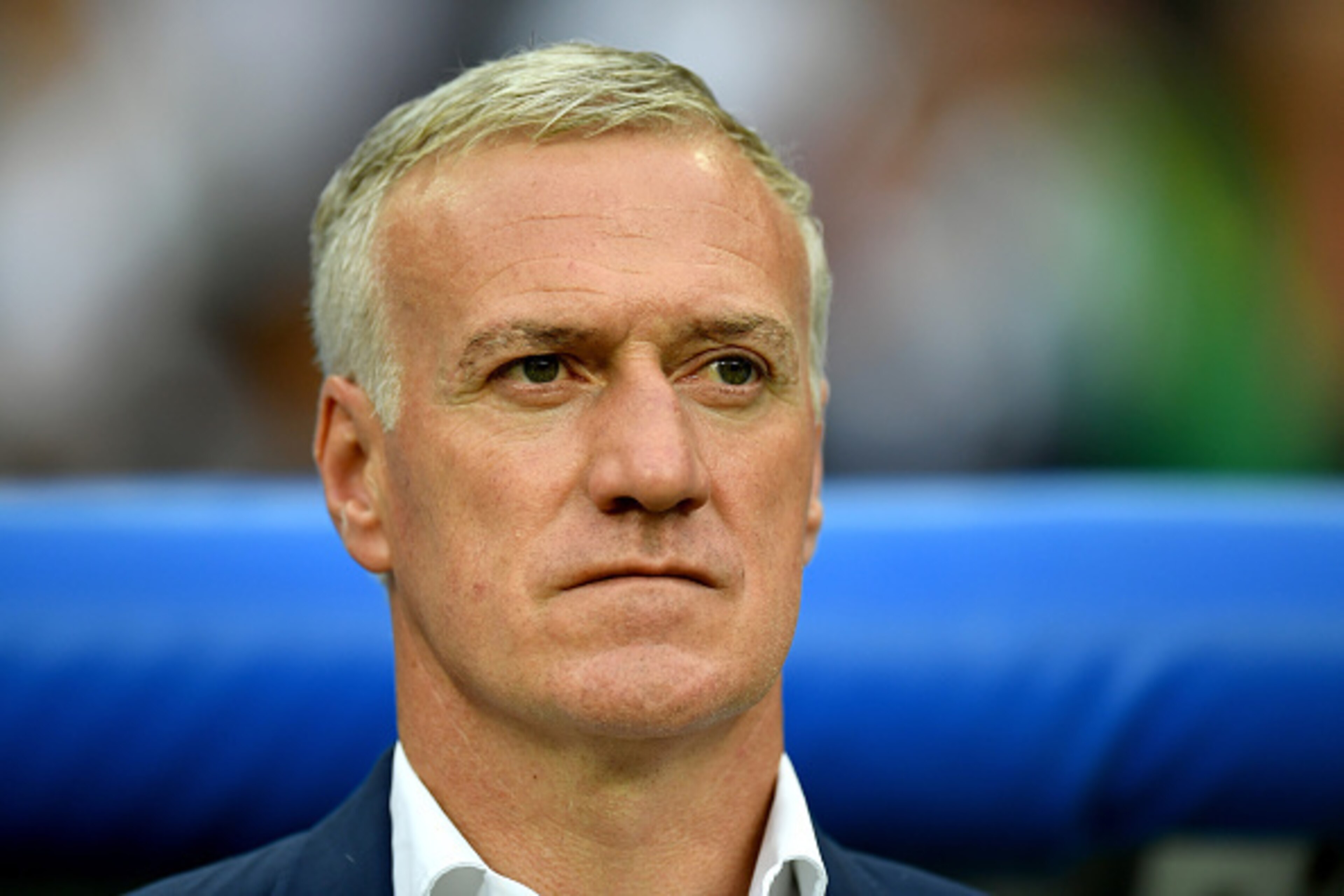 PARIS, FRANCE - JULY 10:  Didier Deschamps manager of France prior to the UEFA EURO 2016 Final match between Portugal and France at Stade de France on July 10, 2016 in Paris, France.  (Photo by Laurence Griffiths/Getty Images)