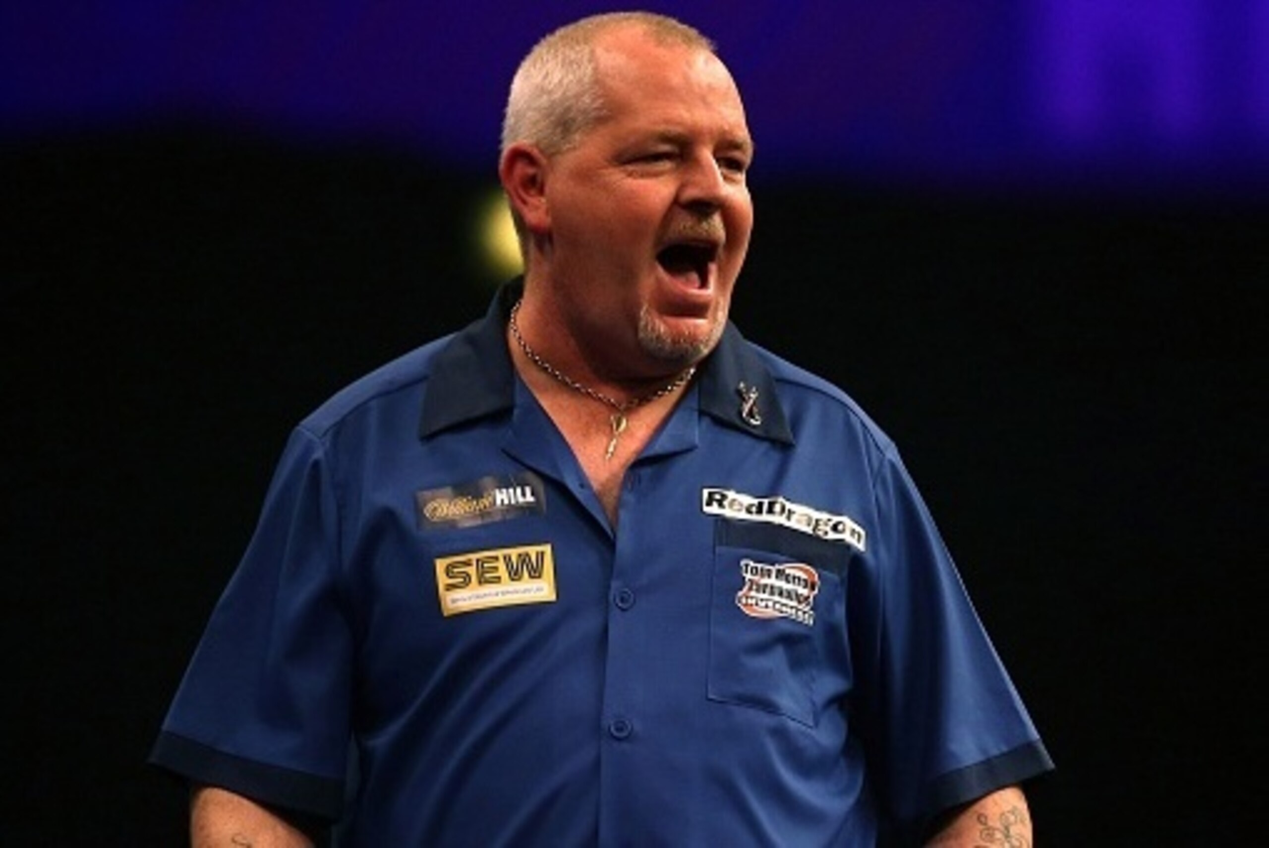 LONDON, ENGLAND - JANUARY 01: Robert Thornton of Scotland celebrates winning a set during his quarter final match against Michael van Gerwen of Holland during the William Hill PDC World Darts Championships on Day Eleven at Alexandra Palace on January 01, LONDON, ENGLAND - JANUARY 01: Robert Thornton of Scotland celebrates winning a set during his quarter final match against Michael van Gerwen of Holland during the William Hill PDC World Darts Championships on Day Eleven at Alexandra Palace on January 01,