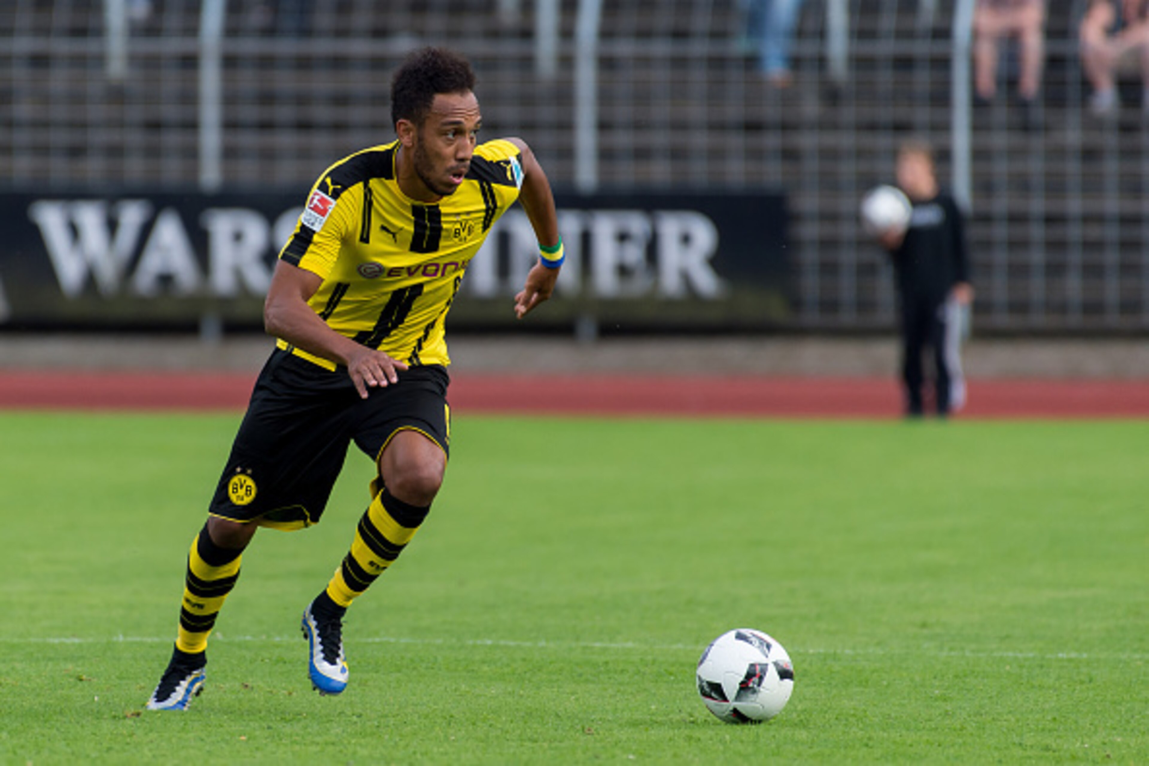 Oer-Erkenschwick, Germany 08.07.2016, Testspiel Spvgg. Erkenschwick - BV Borussia Dortmund, BVB, Pierre-Emerick Aubameyang (BVB) (Photo by TF-Images/Getty Images)