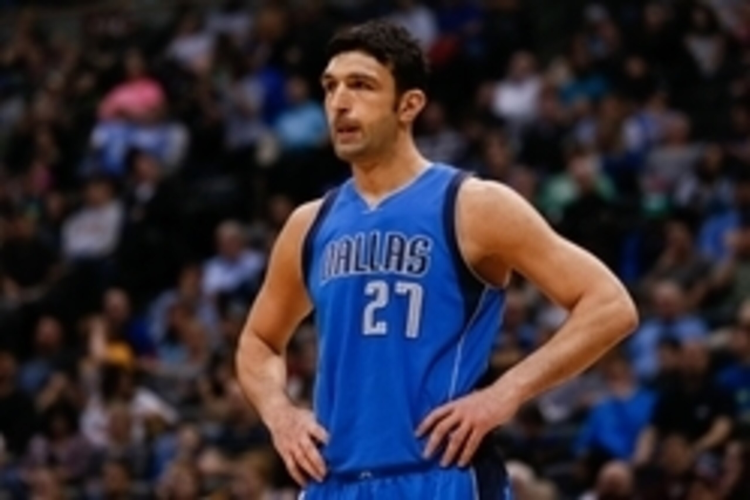 Mar 6, 2016; Denver, CO, USA; Dallas Mavericks center Zaza Pachulia (27) in the second quarter against the Denver Nuggets at the Pepsi Center. Mandatory Credit: Isaiah J. Downing-USA TODAY Sports