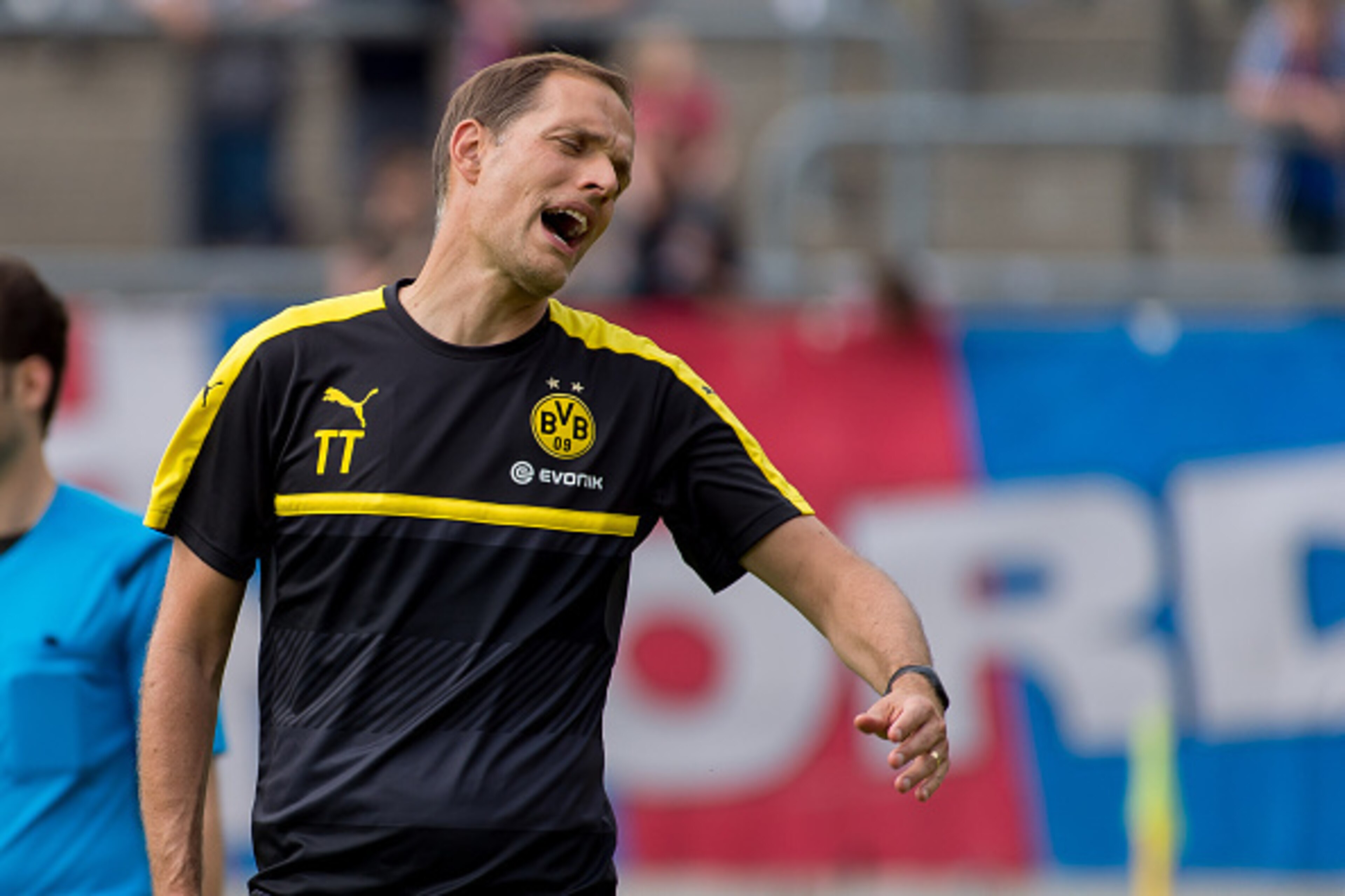 Wuppertal, Germany 09.07.2016, Testspiel Wuppertaler SV -  BV Borussia Dortmund, BVB, Trainer Thomas Tuchel (BVB) (Photo by TF-Images/Getty Images)
