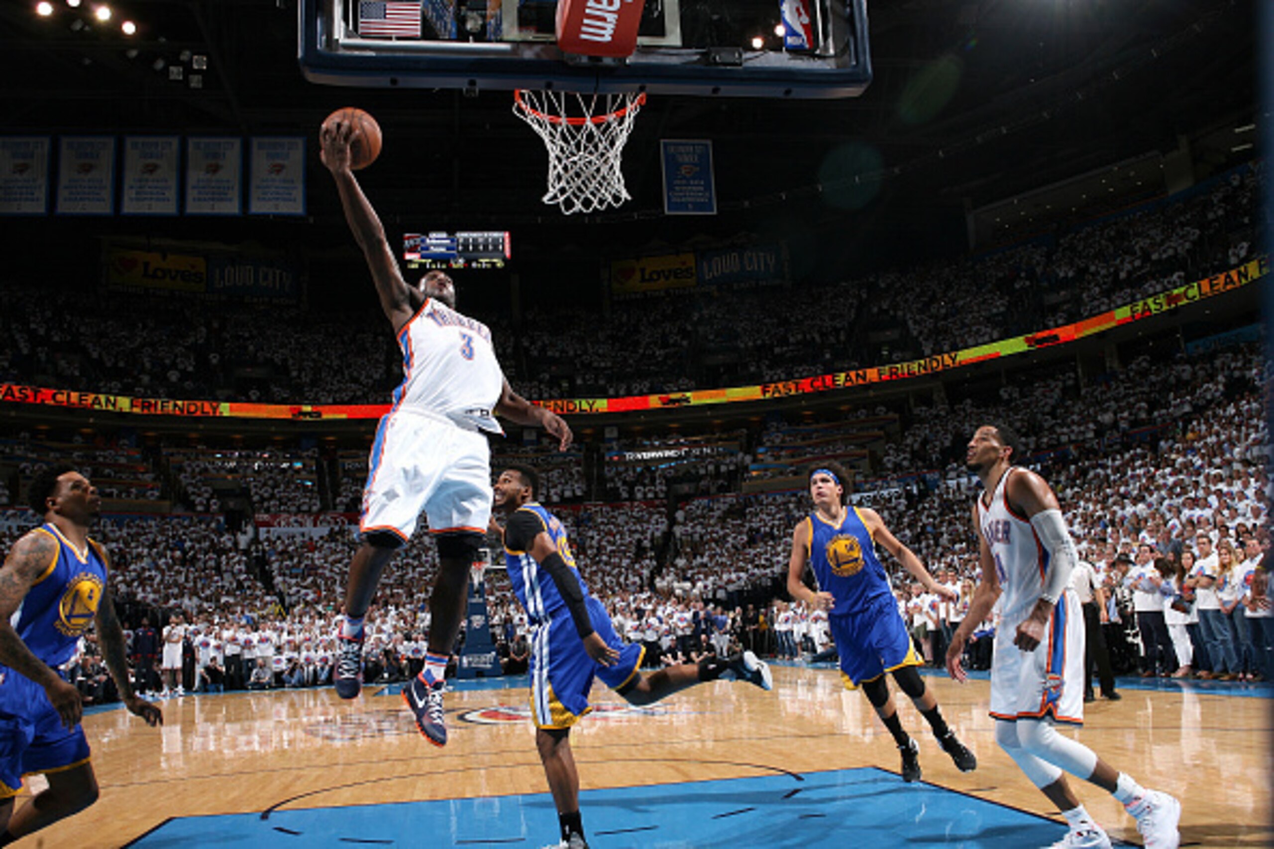 OKLAHOMA CITY, OK- MAY 24: Dion Waiters #3 of the Oklahoma City Thunder goes for the layup during the game tate Warriors in Game Four of the Western Conference Finals during the 2016 NBA Playoffs on May 24, 2016 at Chesapeake Energy Arena in Oklahoma City