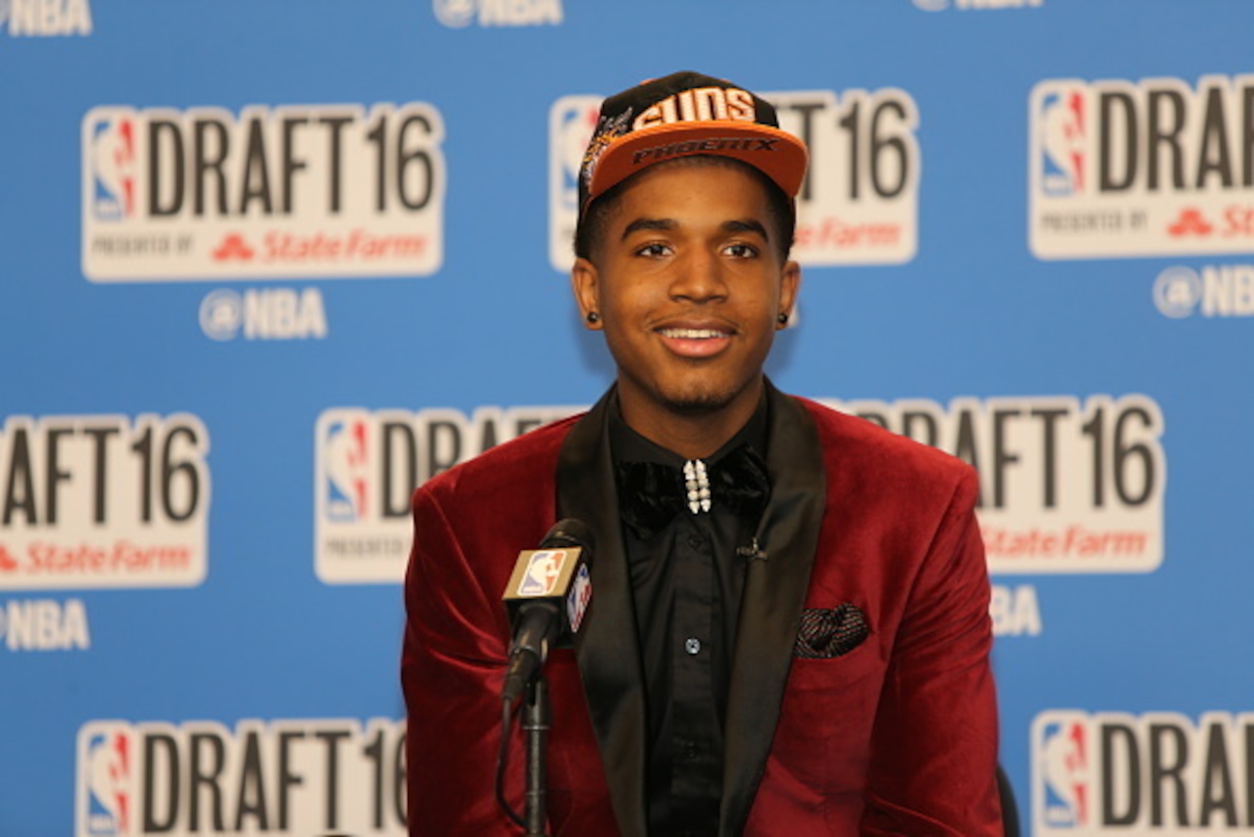 BROOKLYN, NY - JUNE 23: Marquese Chriss after being selected number eight overall by the Sacramento Kings and later traded to the Phoenix Suns during the 2016 NBA Draft on June 23, 2016 at Barclays Center in Brooklyn, New York. NOTE TO USER: User expressl