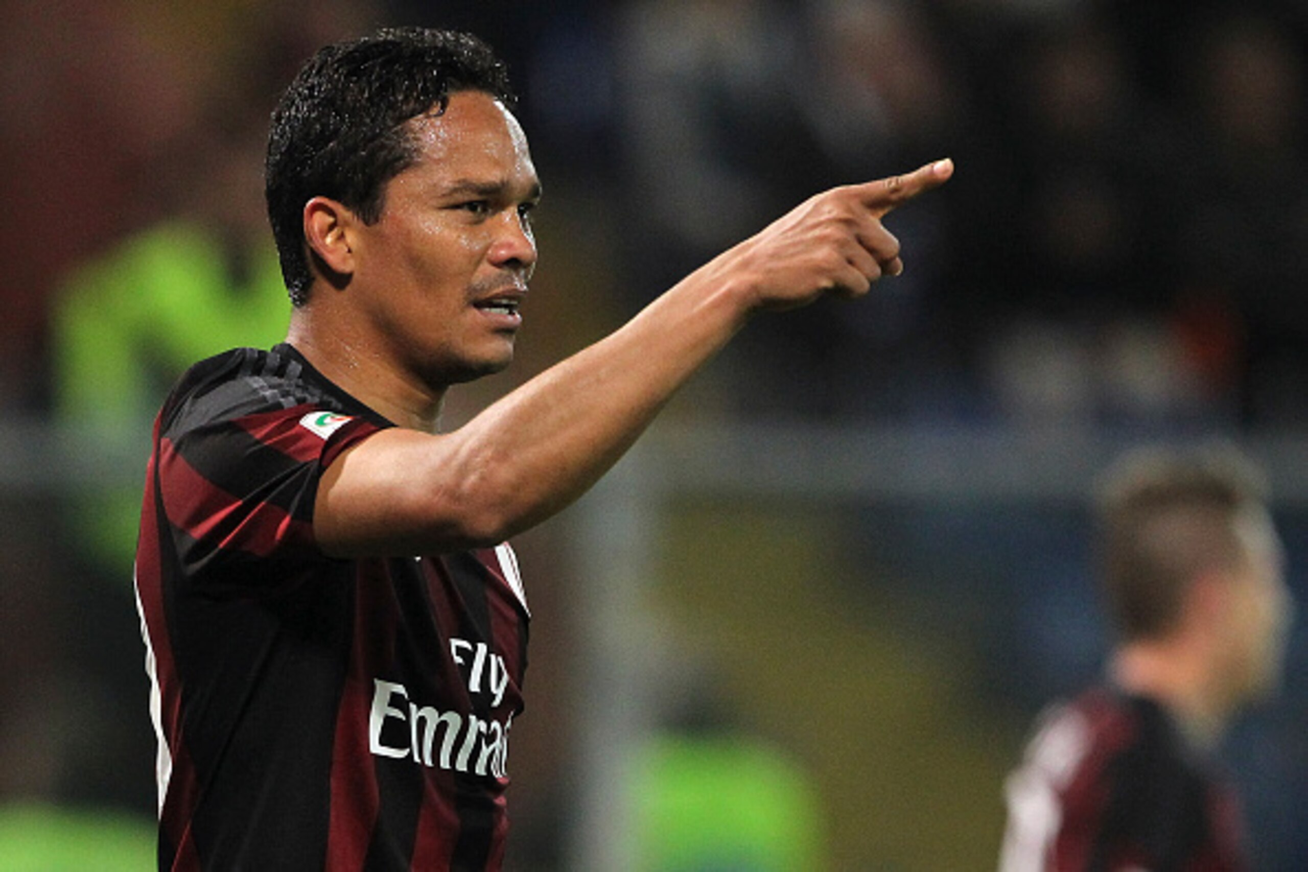 GENOA, ITALY - APRIL 17: Carlos Bacca of AC Milan celebrates after scoring the opening goal during the Serie A match between UC Sampdoria and AC Milan at Stadio Luigi Ferraris on April 17, 2016 in Genoa, Italy. (Photo by Marco Luzzani/Getty Images) GENOA, ITALY - APRIL 17: Carlos Bacca of AC Milan celebrates after scoring the opening goal during the Serie A match between UC Sampdoria and AC Milan at Stadio Luigi Ferraris on April 17, 2016 in Genoa, Italy. (Photo by Marco Luzzani/Getty Images)