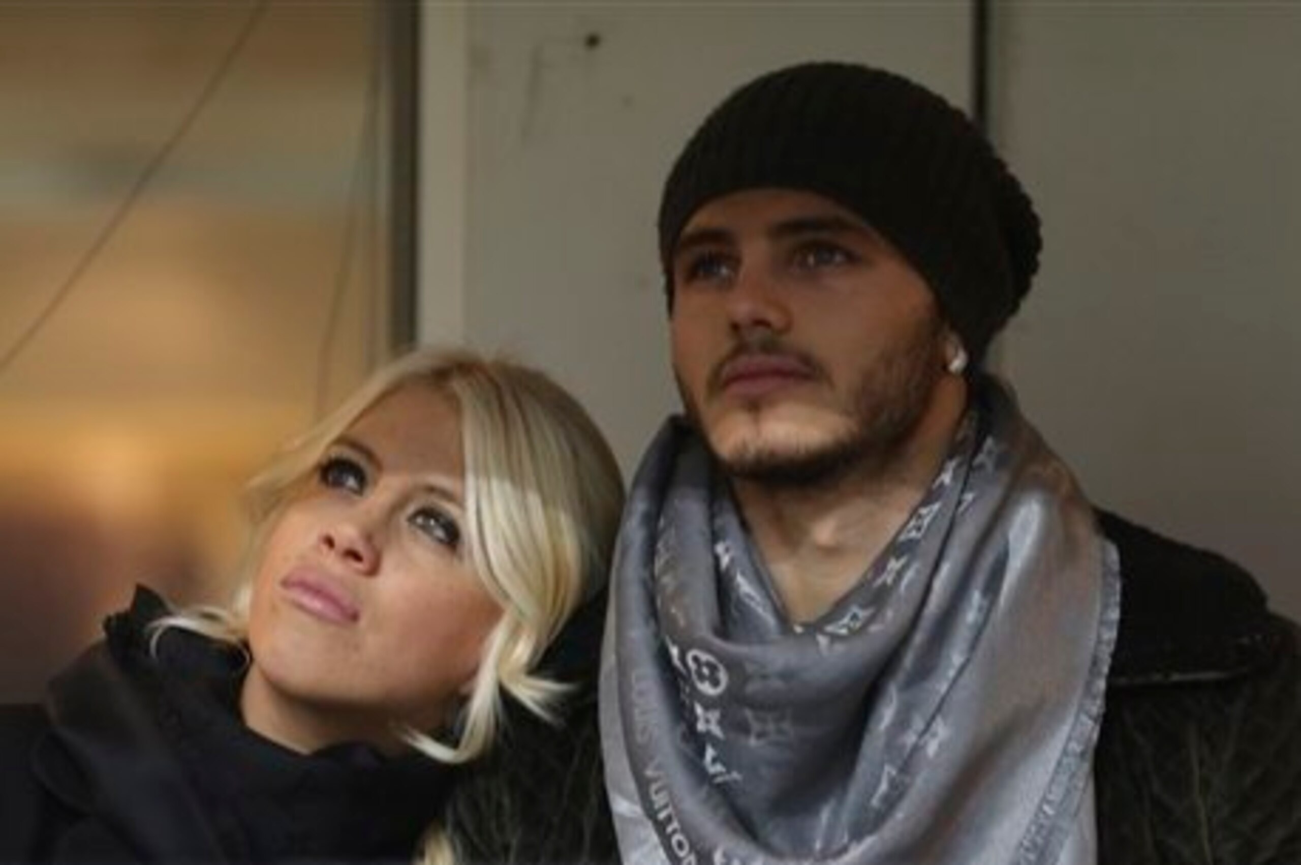 Icardi alongside his wife and agent, Wanda Nara.