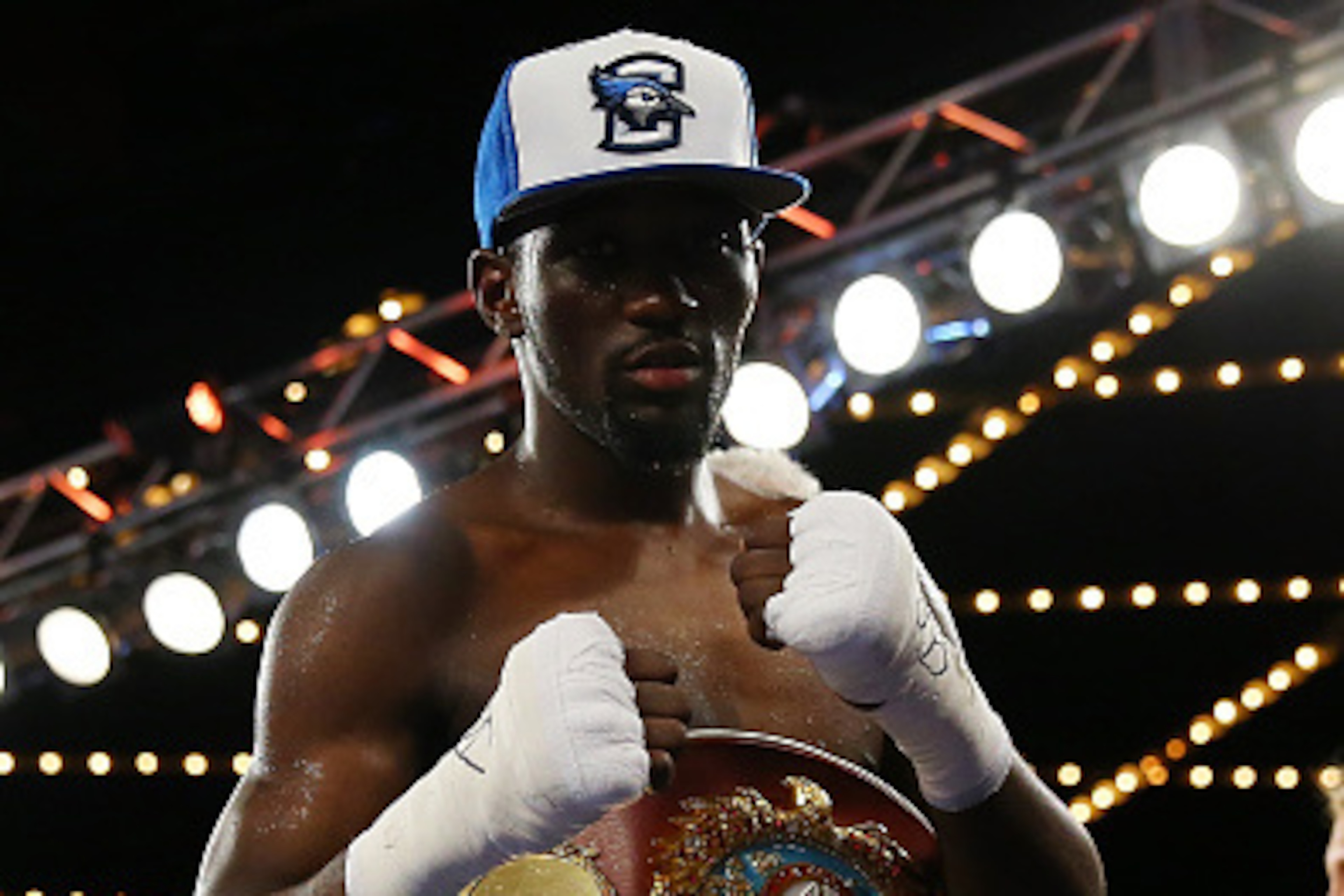 NEW YORK, NY - FEBRUARY 27: Terence Crawford poses for a photo after defeating Henry Lundy to retain the WBO World Championship at Madison Square Garden on February 27, 2016 in New York City. (Photo by Mike Stobe/Getty Images) NEW YORK, NY - FEBRUARY 27: Terence Crawford poses for a photo after defeating Henry Lundy to retain the WBO World Championship at Madison Square Garden on February 27, 2016 in New York City. (Photo by Mike Stobe/Getty Images)