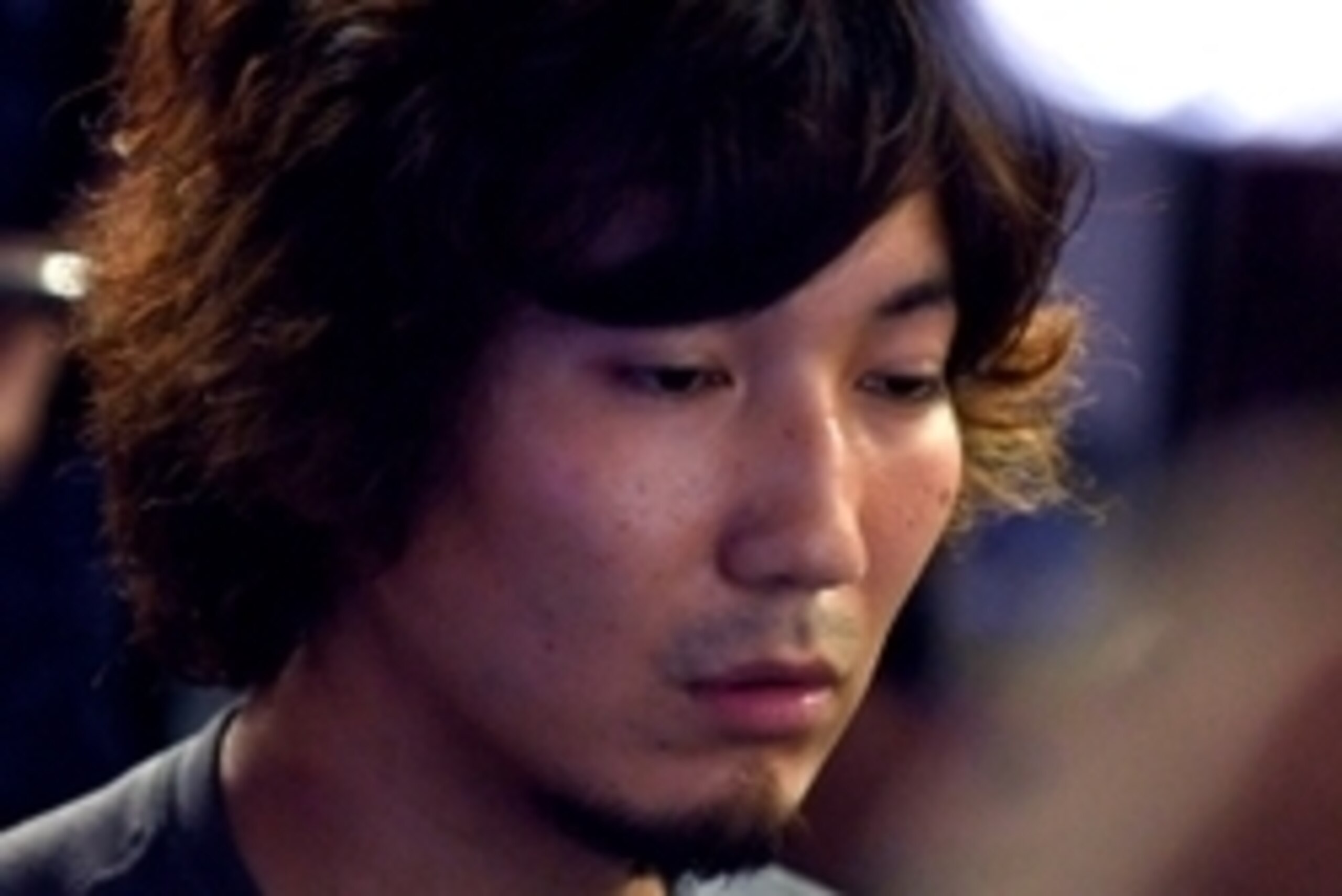 Jul 16, 2016; Las Vegas, NV, USA; Daigo Umehara is pictured on the second day of the Evo Championships at Las Vegas Convention Center. Mandatory Credit: Stephen R. Sylvanie-USA TODAY Sports