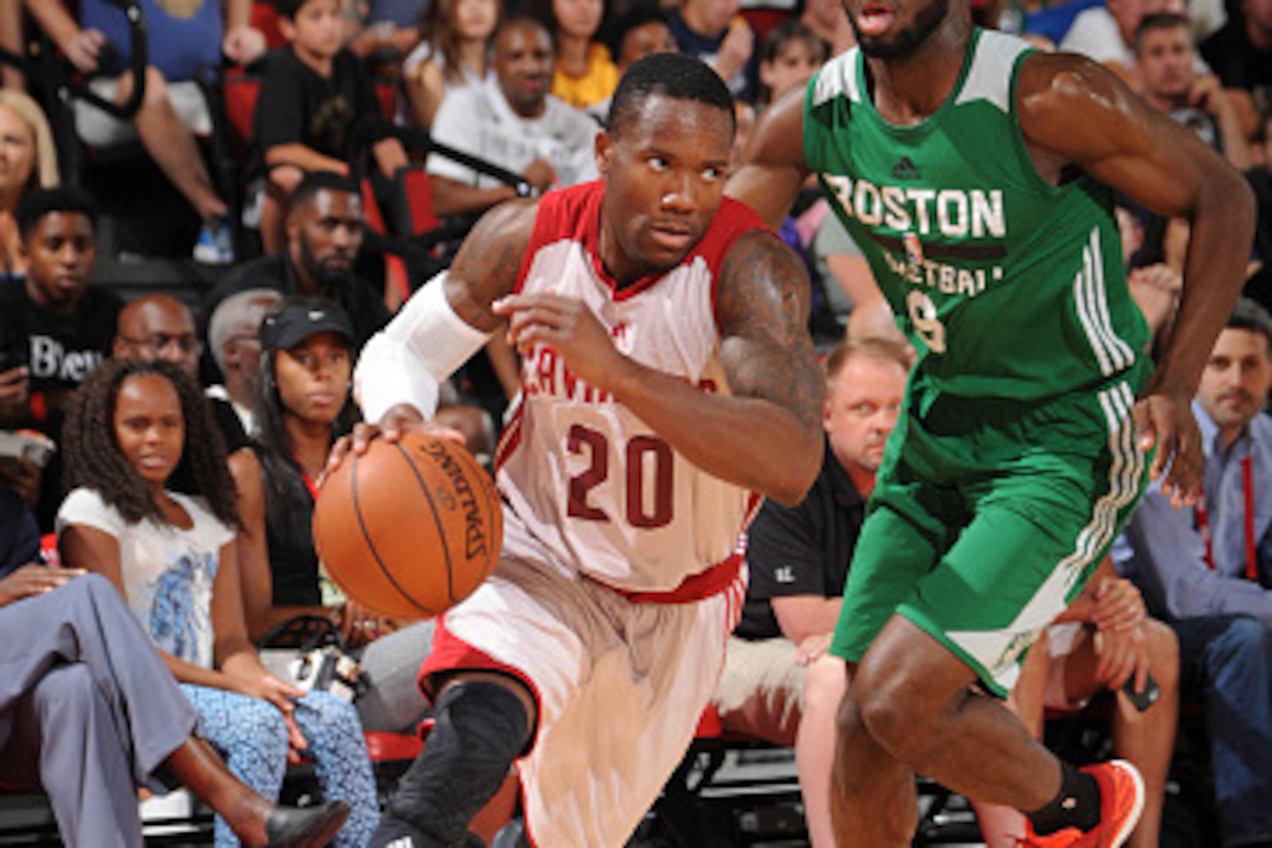 LAS VEGAS, NV - JULY 13: Kay Felder #20 of the Cleveland Cavaliers handles the ball against the Boston Celtics during the 2016 NBA Las Vegas Summer League game on July 13, 2016 at the Cox Pavillion in Las Vegas, Nevada. NOTE TO USER: User expressly acknow