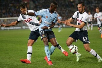 Lamela is not afraid to get stuck into opponents.