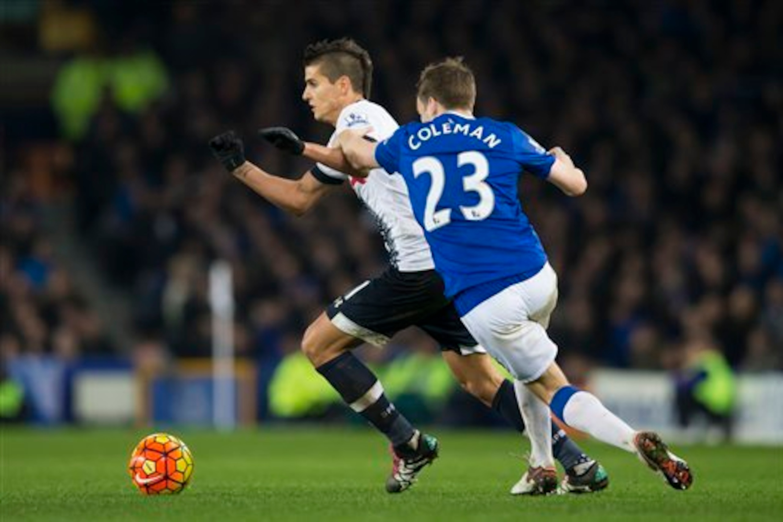 When he finds his rhythm, Lamela is not easily dispossessed in midfield.
