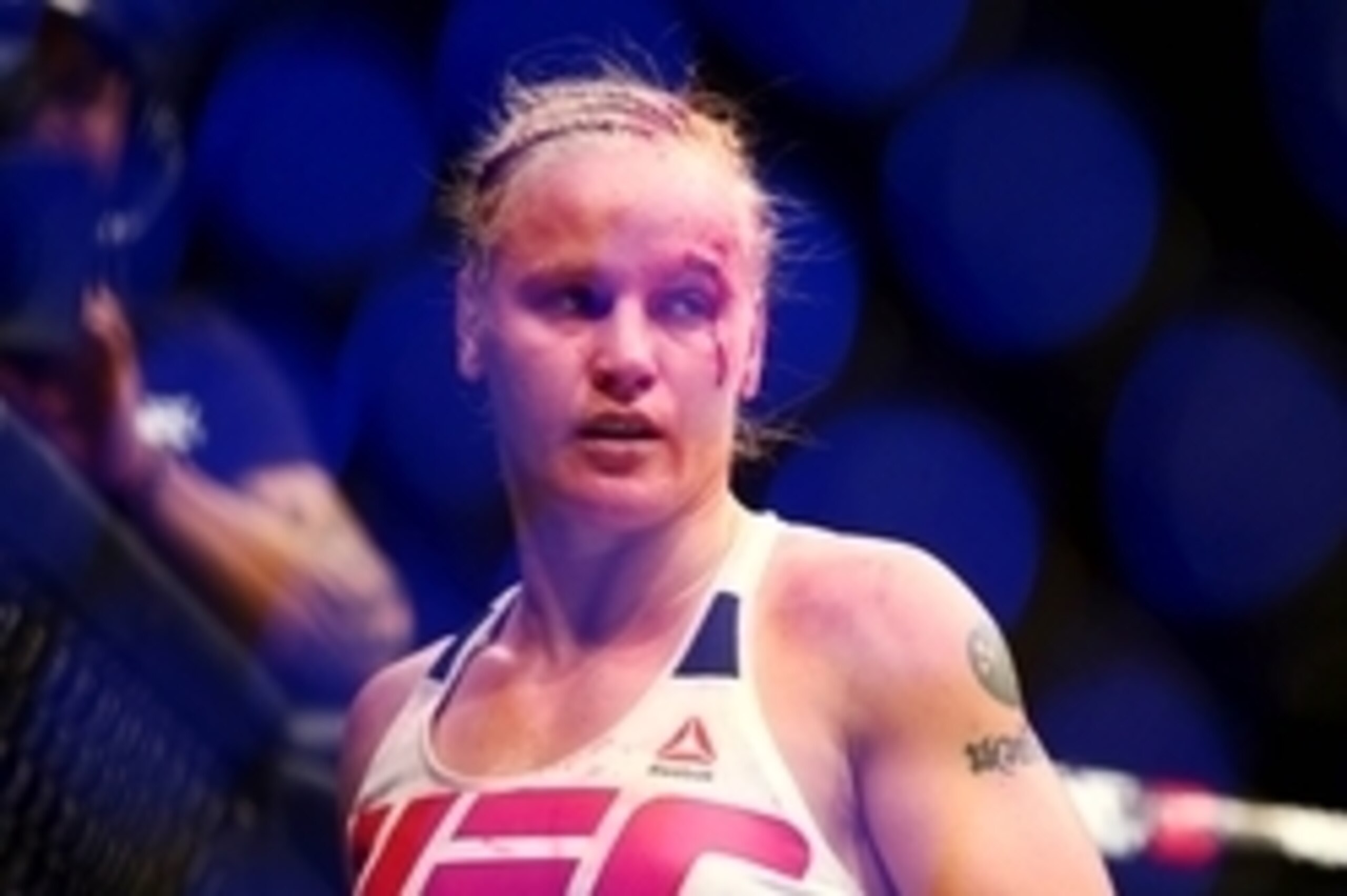 March 5, 2016; Las Vegas, NV, USA; Valentina Shevchenko in between rounds before fighting against Amanda Nunes during UFC 196 at MGM Grand Garden Arena. Mandatory Credit: Mark J. Rebilas-USA TODAY Sports