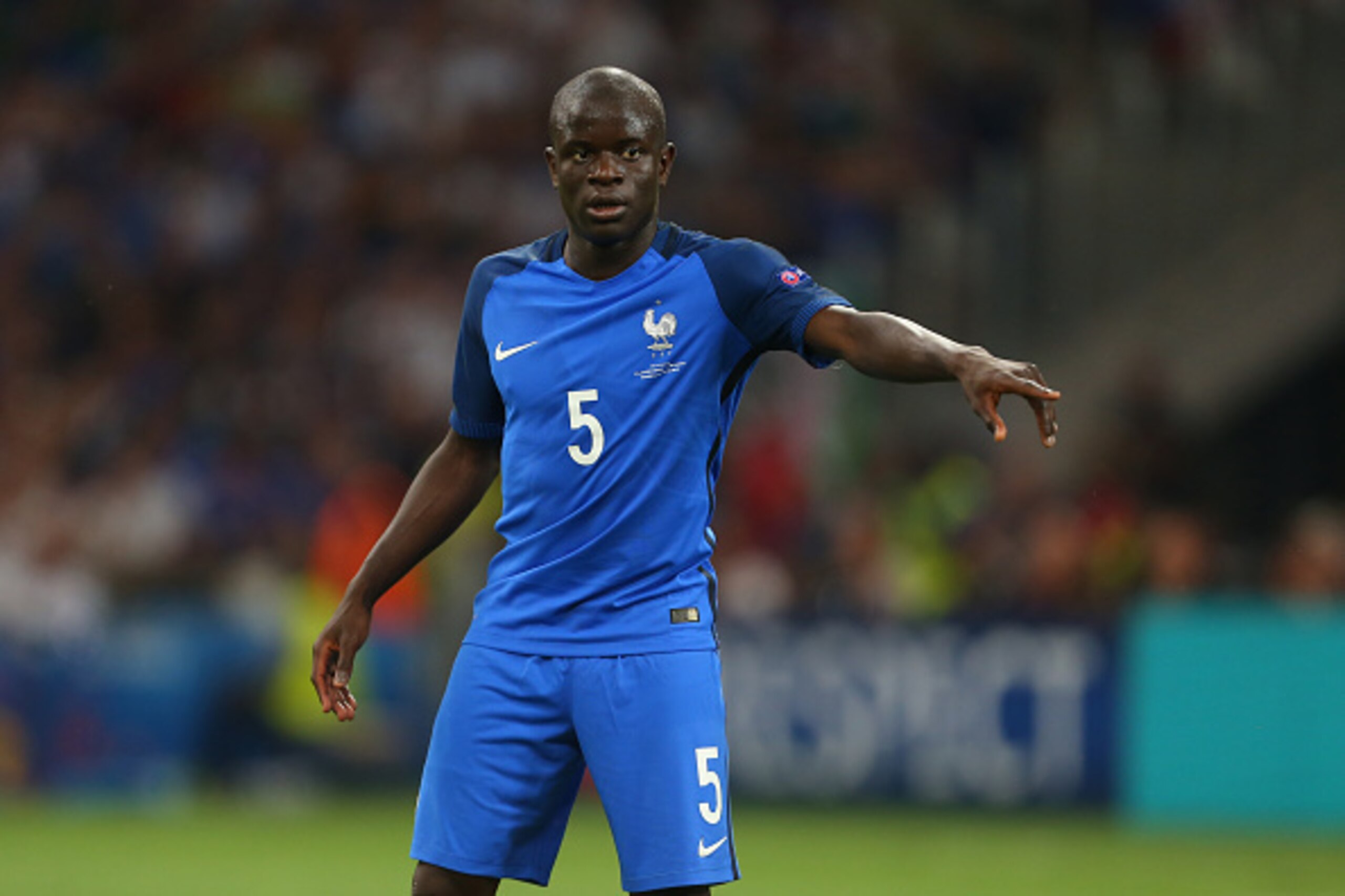 MARSEILLE, FRANCE - JULY 07: N'Golo Kante of France during the UEFA Euro 2016 semi final match between Germany and France at Stade Velodrome on July 7, 2016 in Marseille, France. (Photo by Catherine Ivill - AMA/Getty Images)