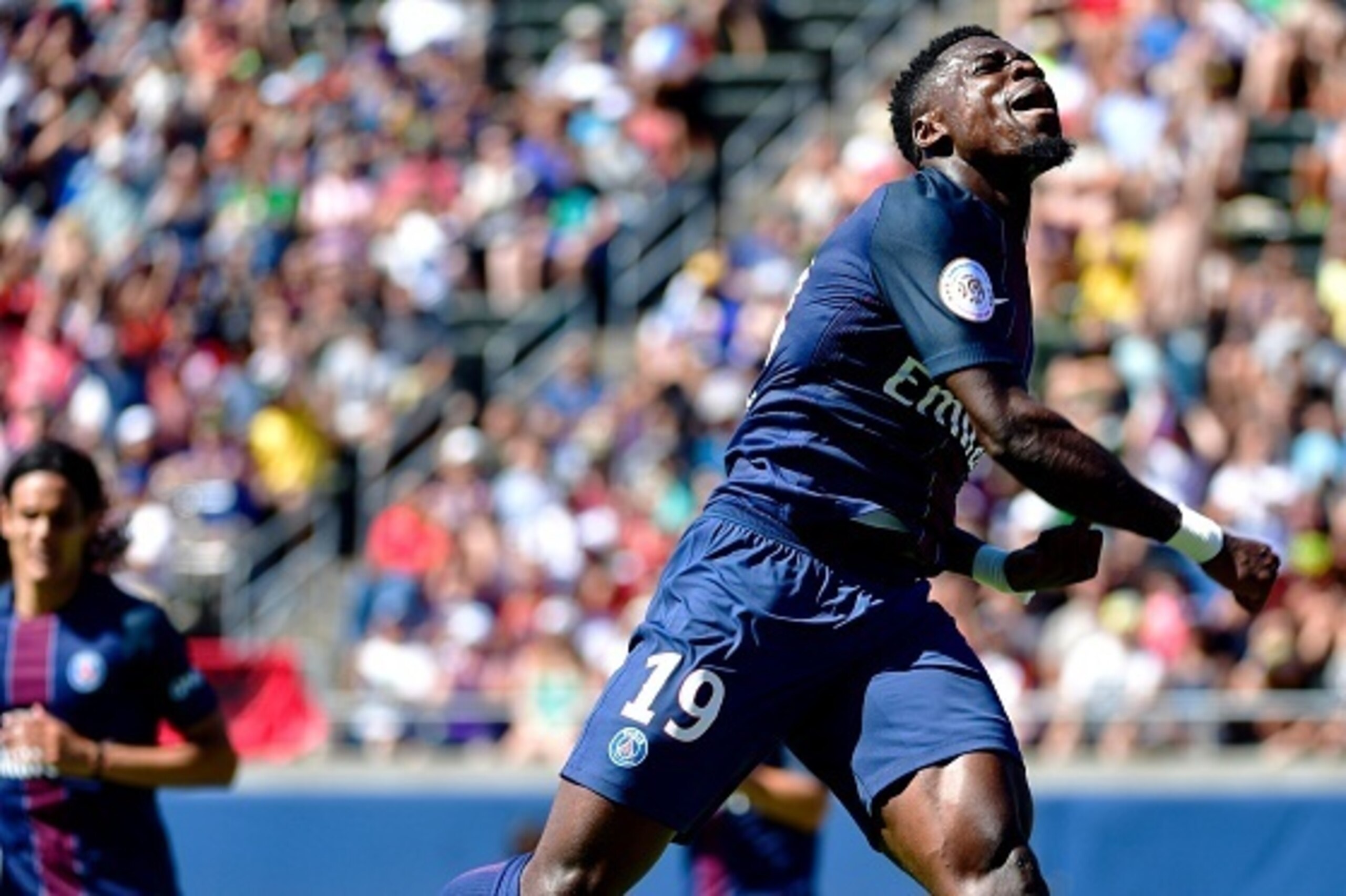 Serge Aurier celebrates his second goal against Inter Milan during their International Champions Cup soccer match at Autzen Stadium in Eugene, Oregon, on July 24, 2016. Paris Saint Germain beat Inter Milan 3-1. / AFP / Ankur Dholakia (Photo credit Serge Aurier celebrates his second goal against Inter Milan during their International Champions Cup soccer match at Autzen Stadium in Eugene, Oregon, on July 24, 2016. Paris Saint Germain beat Inter Milan 3-1. / AFP / Ankur Dholakia (Photo credit