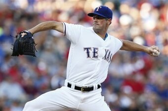 Rangers pitcher Cole Hamels