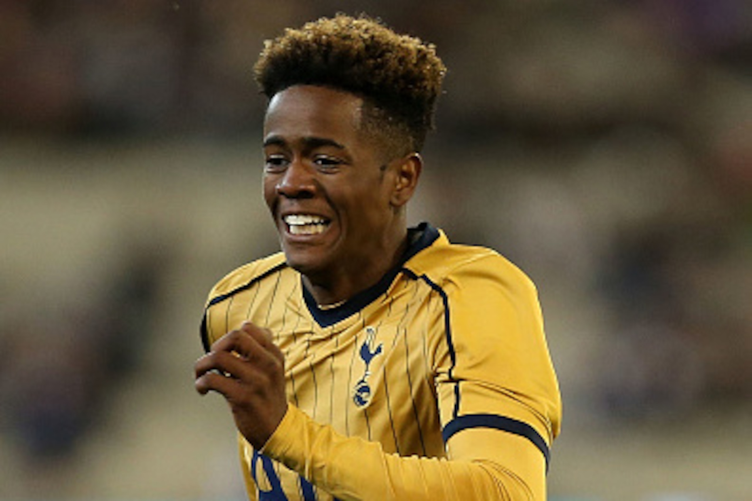 MELBOURNE, AUSTRALIA - JULY 26: Shayon Harrison of Tottenham during the 2016 International Champions Cup match between Juventus FC and Tottenham Hotspur at Melbourne Cricket Ground on July 26, 2016 in Melbourne, Australia.  (Photo by Jack Thomas/Getty Ima