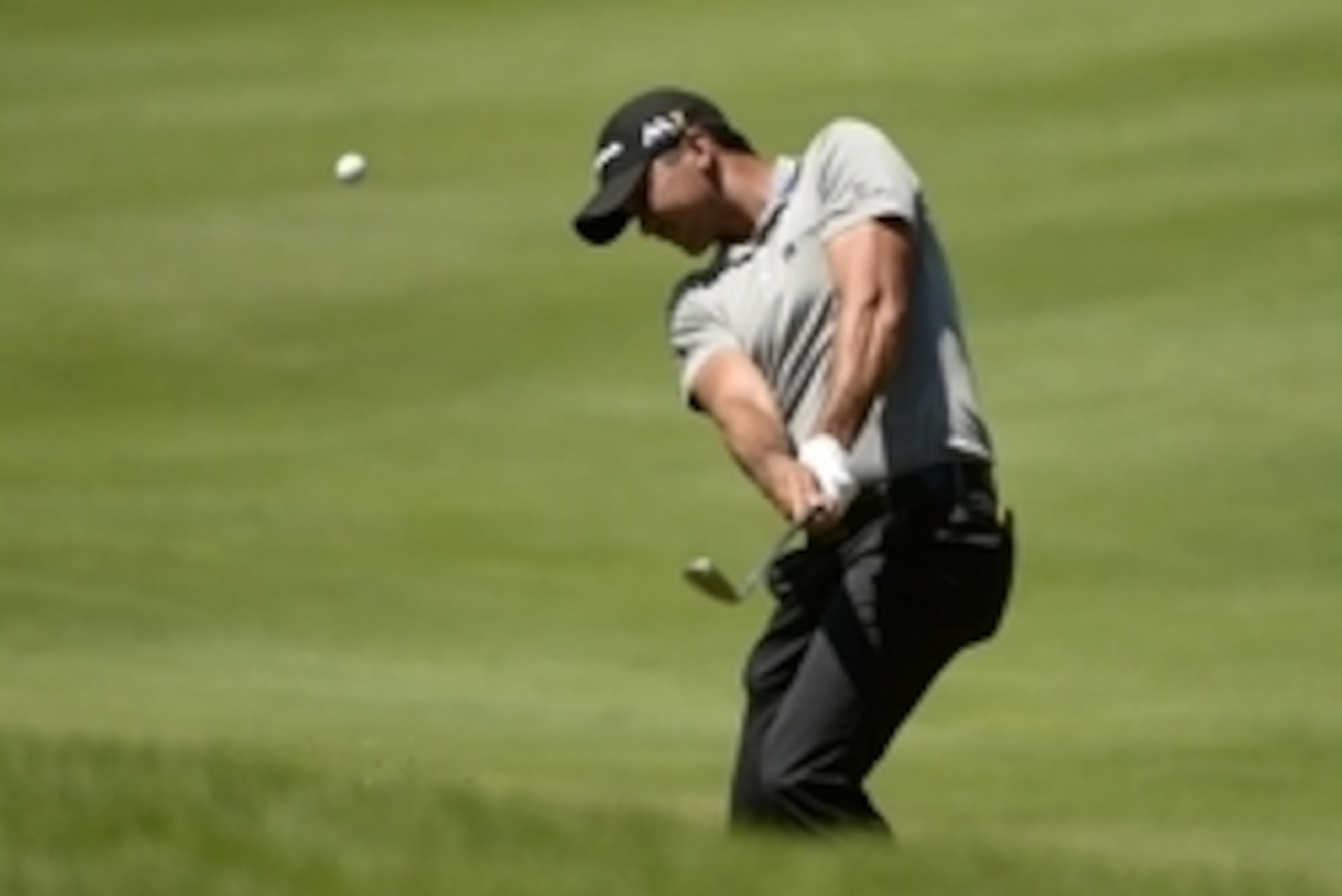 Jul 23, 2016; Oakville, Ontario, CAN; Jason Day hits his approach shot to the sixteenth green during the third round of the RBC Canadian Open golf tournament at Glen Abbey Golf Club. Mandatory Credit: Eric Bolte-USA TODAY Sports