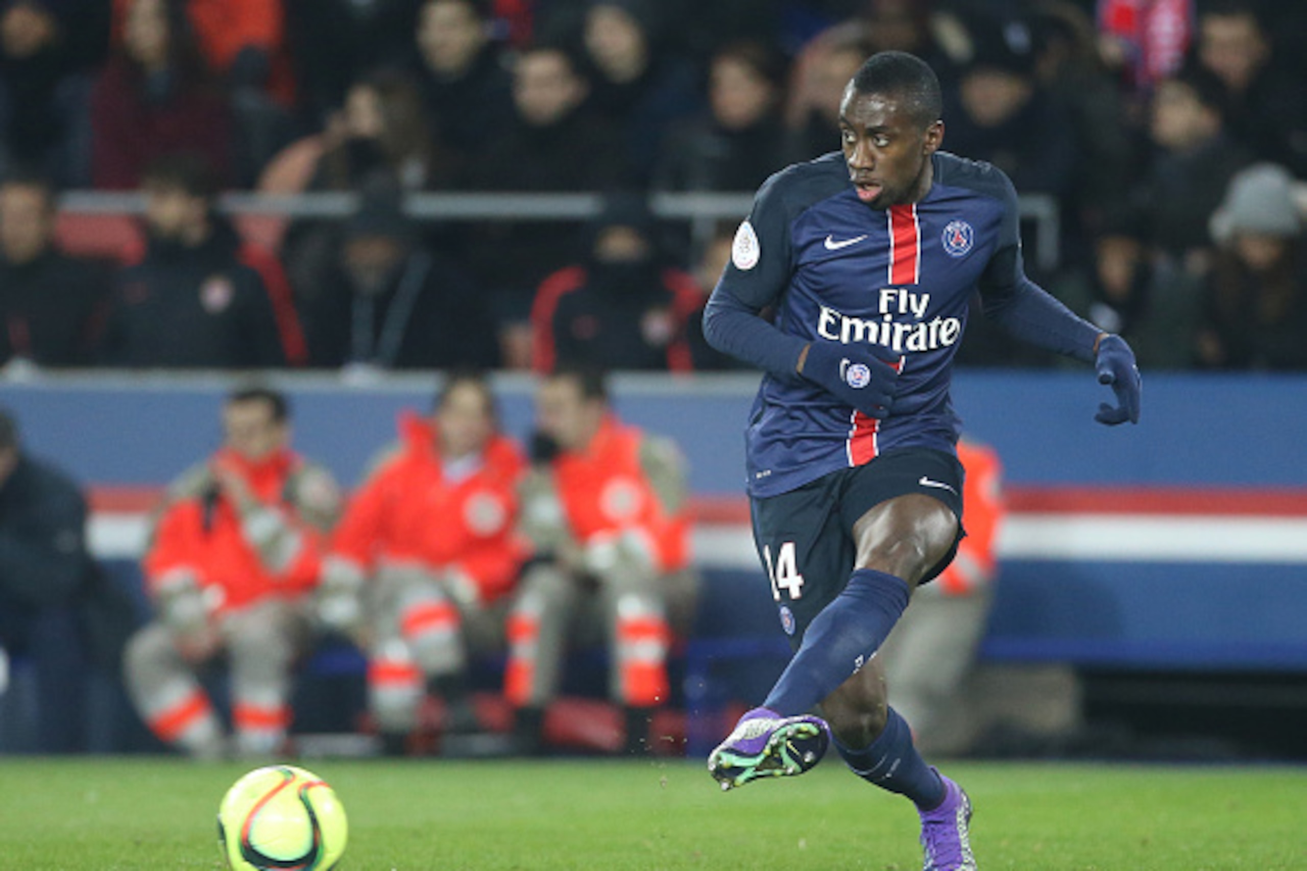PARIS, FRANCE - MARCH 20: Blaise Matuidi of PSG in action during the French Ligue 1 match between Paris Saint-Germain (PSG) and AS Monaco at Parc des Princes stadium on March 20, 2016 in Paris, France. (Photo by Jean Catuffe/Getty Images) PARIS, FRANCE - MARCH 20: Blaise Matuidi of PSG in action during the French Ligue 1 match between Paris Saint-Germain (PSG) and AS Monaco at Parc des Princes stadium on March 20, 2016 in Paris, France. (Photo by Jean Catuffe/Getty Images)