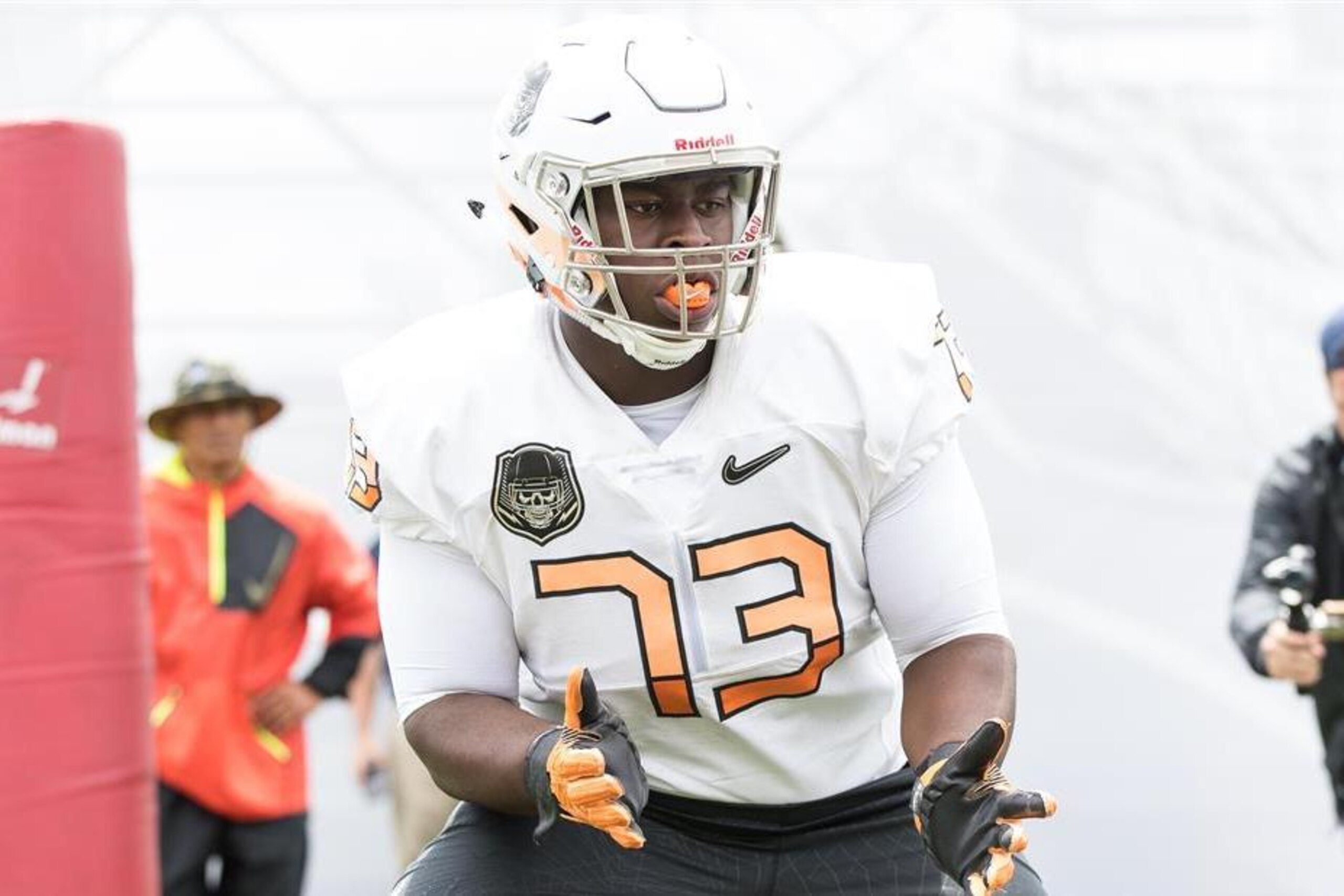 Offensive tackle Trey Smith is one of a few 4-star uncommitted players who are not only considering Ohio State but are also in a position to earn a fifth ratings star with a strong senior season.