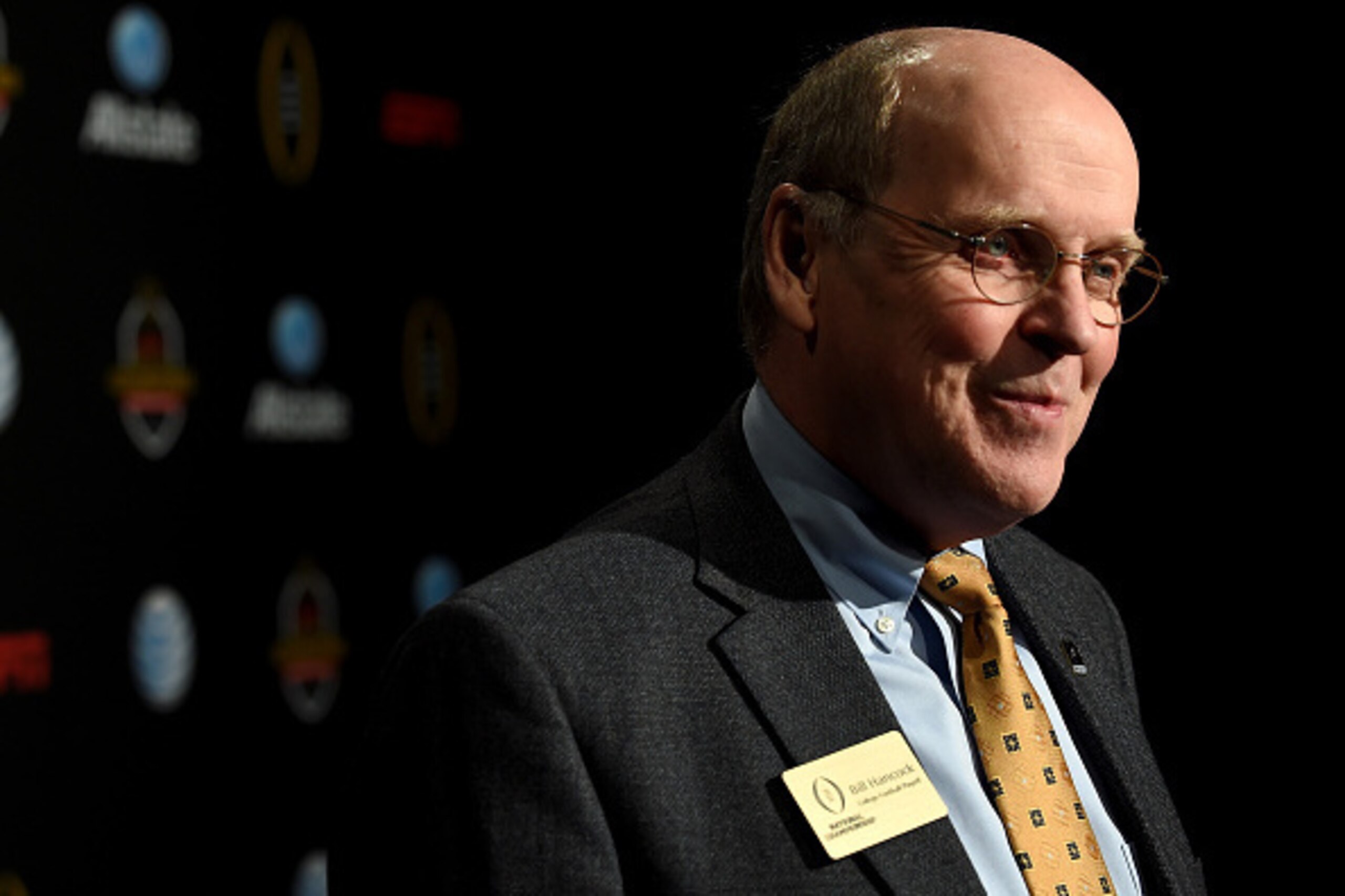 DALLAS, TX - JANUARY 10:  College Football Playoff executive director Bill Hancock attends the ESPN College Football Playoffs Night of Champions at Centennial Hall on January 10, 2015 in Dallas, Texas.  (Photo by Cooper Neill/Getty Images for ESPN)