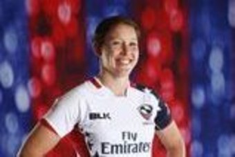 Mar 8, 2016; Los Angeles, CA, USA; Team USA rugby player Jillion Potter poses for a portrait during the 2016 Team USA Media Summit at Beverly Hilton. Mandatory Credit: Kevin Jairaj-USA TODAY Sports