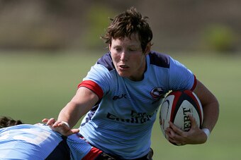 CHULA VISTA, CA - JULY 14:  USA Rugby hopeful Jillion Potter runs with the ball during a training session at the Olympic Training Center on July 14, 2016 in Chula Vista, California.  (Photo by Sean M. Haffey/Getty Images)