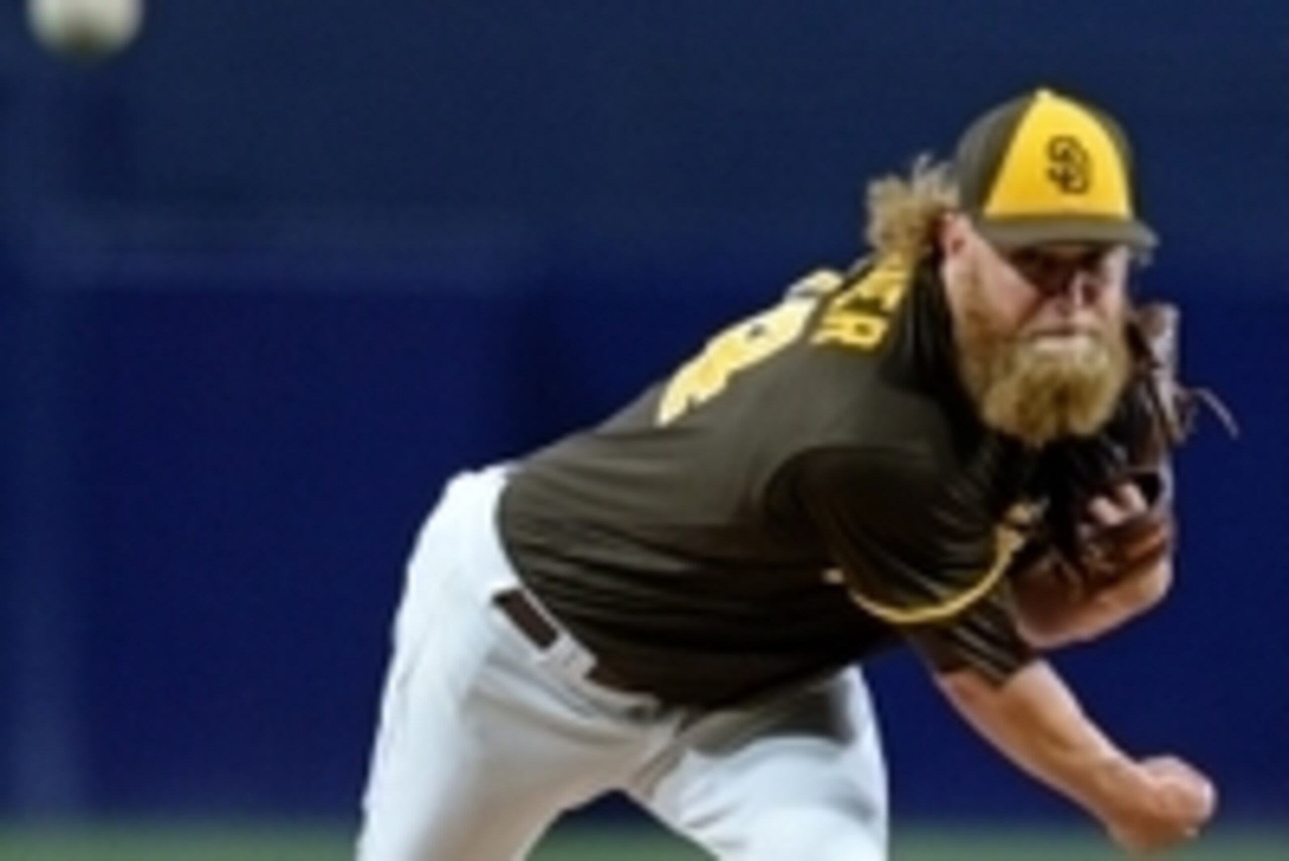 Apr 22, 2016; San Diego, CA, USA; San Diego Padres starting pitcher Andrew Cashner (34) pitches during the first inning against the St. Louis Cardinals at Petco Park. Mandatory Credit: Jake Roth-USA TODAY Sports Apr 22, 2016; San Diego, CA, USA; San Diego Padres starting pitcher Andrew Cashner (34) pitches during the first inning against the St. Louis Cardinals at Petco Park. Mandatory Credit: Jake Roth-USA TODAY Sports