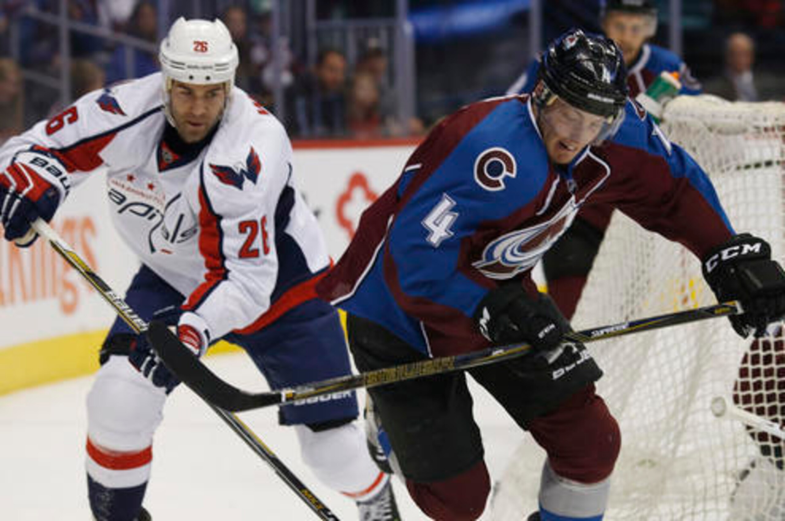 Colorado's Tyson Barrie, right Colorado's Tyson Barrie, right