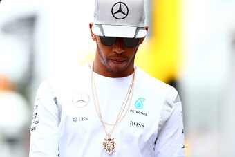 HOCKENHEIM, GERMANY - JULY 28:  Lewis Hamilton of Great Britain and Mercedes GP walks in the Paddock during previews to the Formula One Grand Prix of Germany at Hockenheimring on July 28, 2016 in Hockenheim, Germany.  (Photo by Dan Istitene/Getty Images)