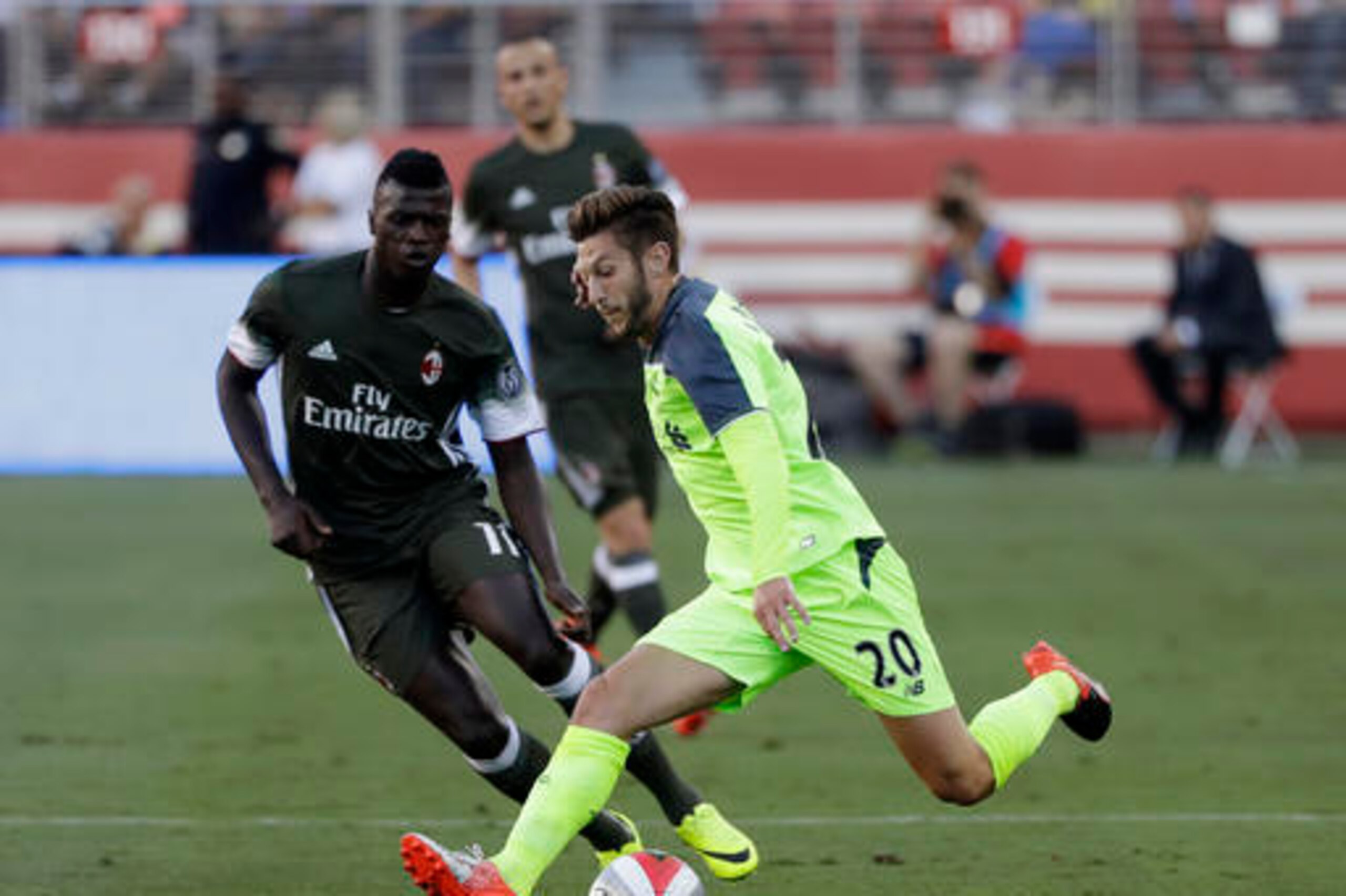 Milan were well beaten by Liverpool.