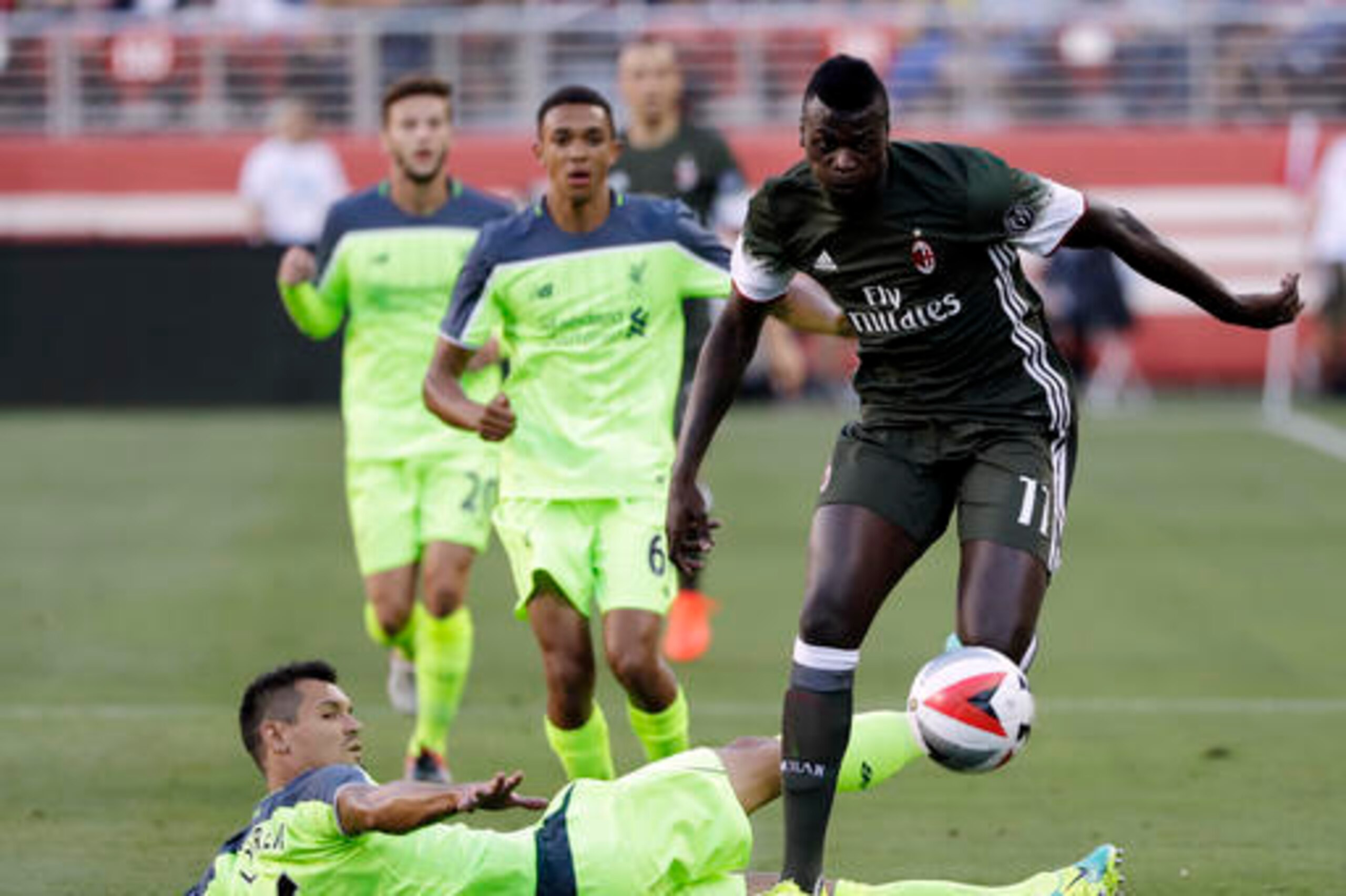 Niang was not as effective on the left wing against Liverpool.