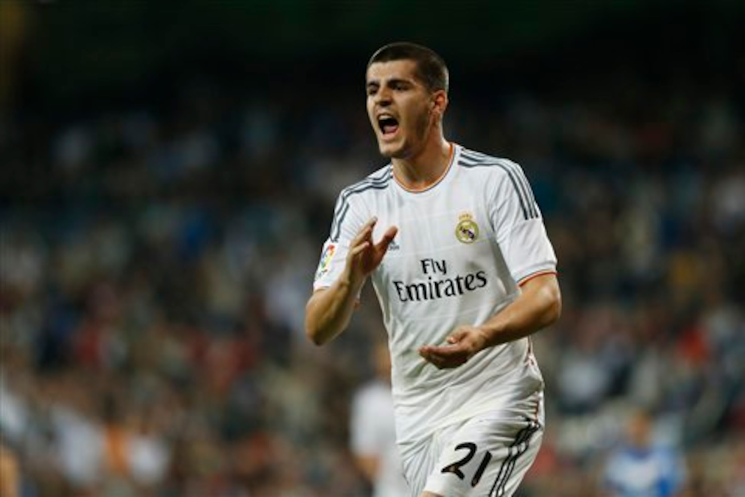 Morata moved back to the Santiago Bernabeu from Juventus this summer.