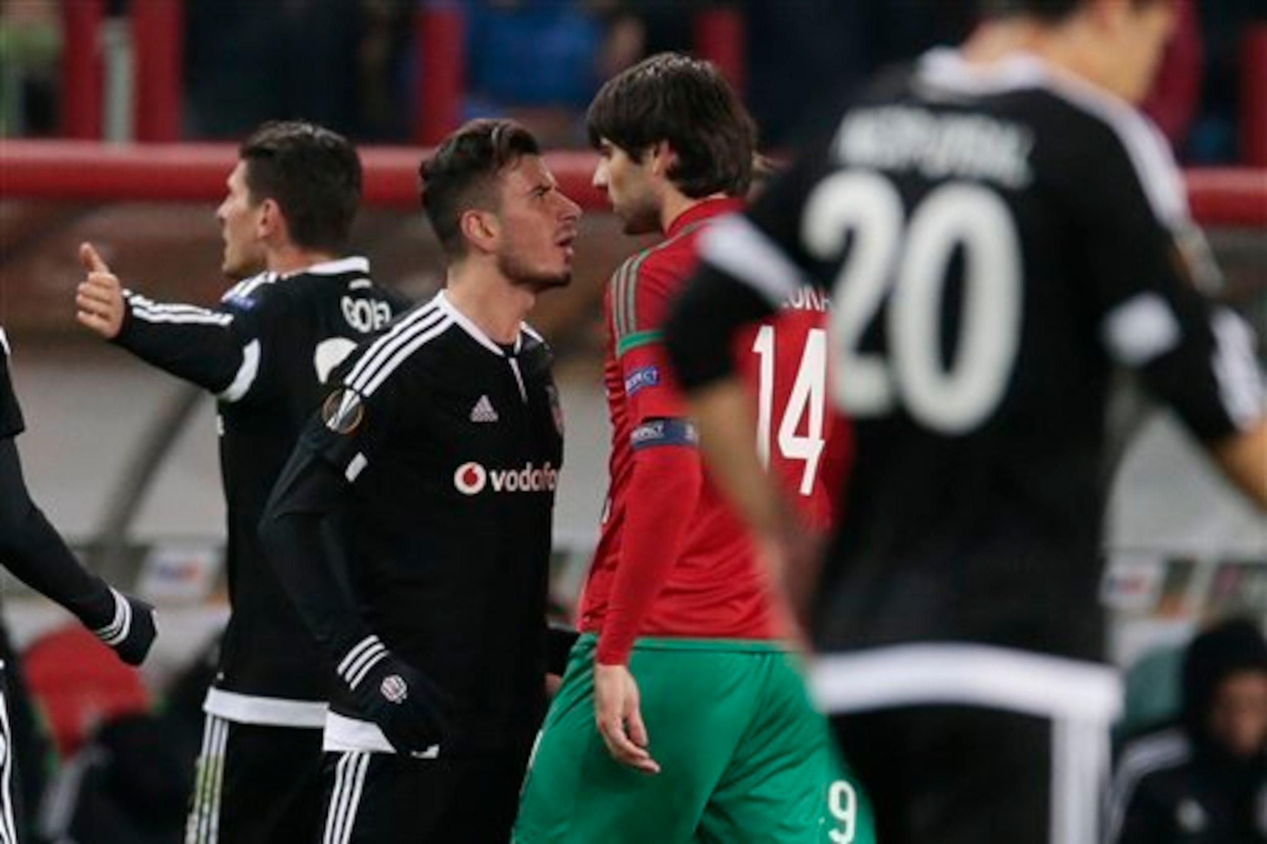 Ozyakup (centre left) left Arsenal in 2012.