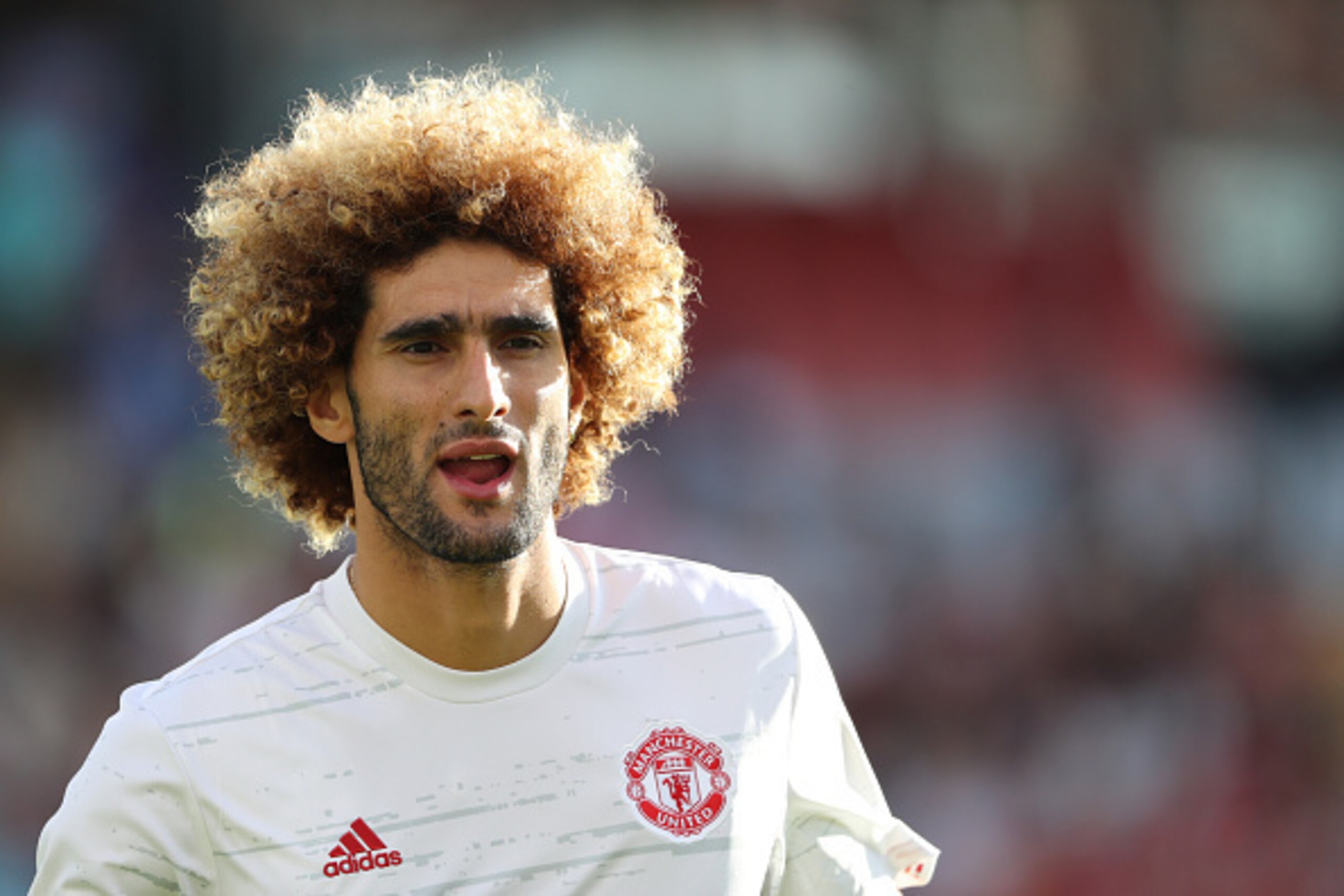 GOTHENBURG, SWEDEN - JULY 30: Marouane Fellaini of Manchester United during the Pre-Season Friendly match between Manchester United and Galatasaray at Ullevi on July 30, 2016 in Gothenburg, Sweden.  (Photo by Matthew Ashton - AMA/Getty Images)