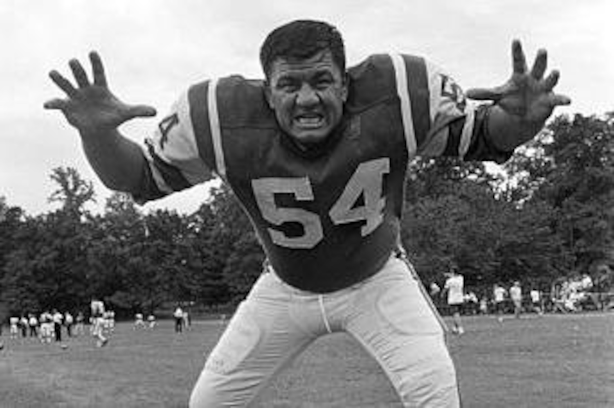 Jets linebacker (and later wrestler) Wahoo McDaniel.