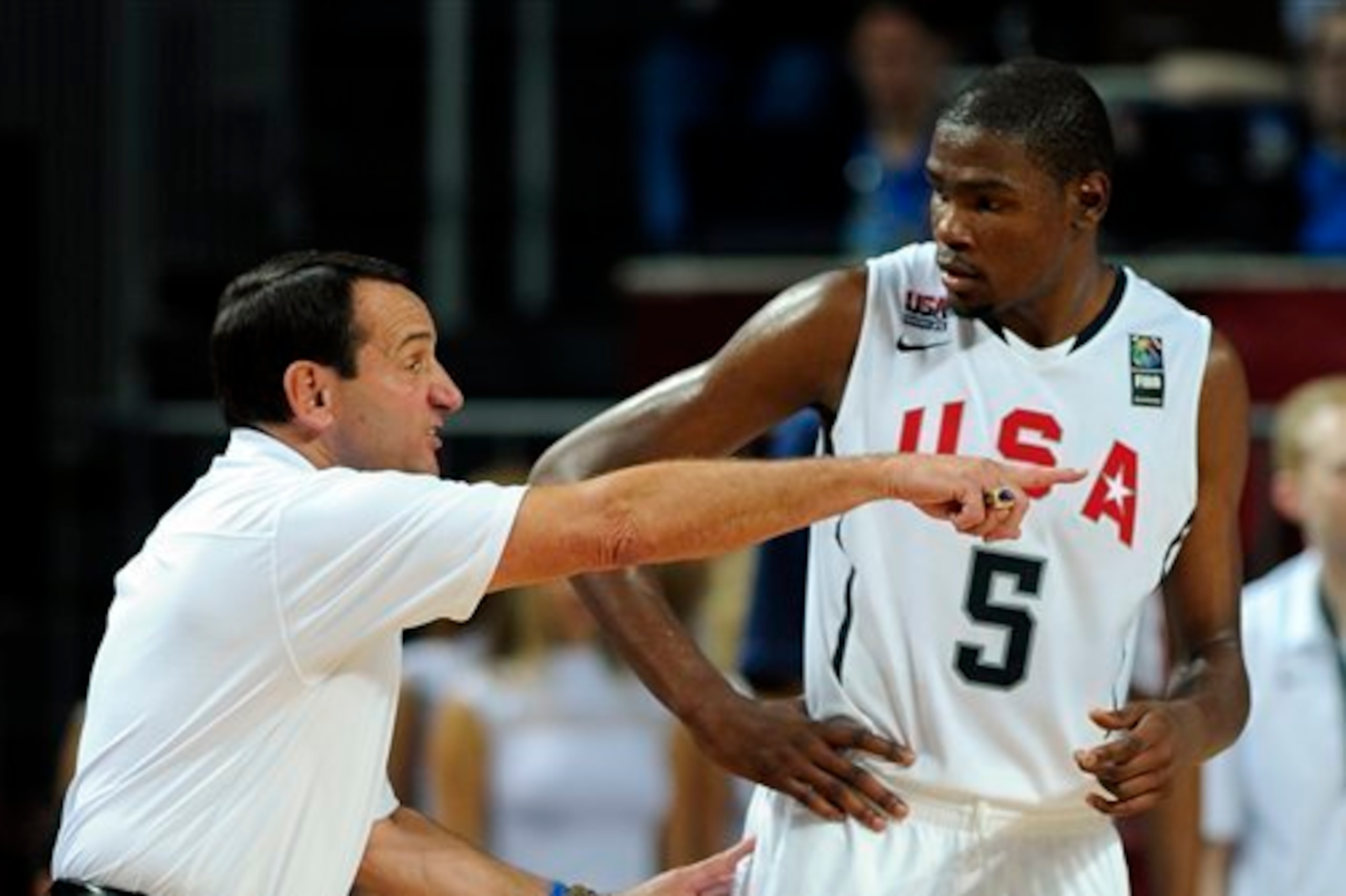 Mike Krzyzewski is expected to guide Kevin Durant and the rest of the USA basketball team to another gold medal.