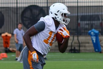 Freshman receiver Tyler Byrd