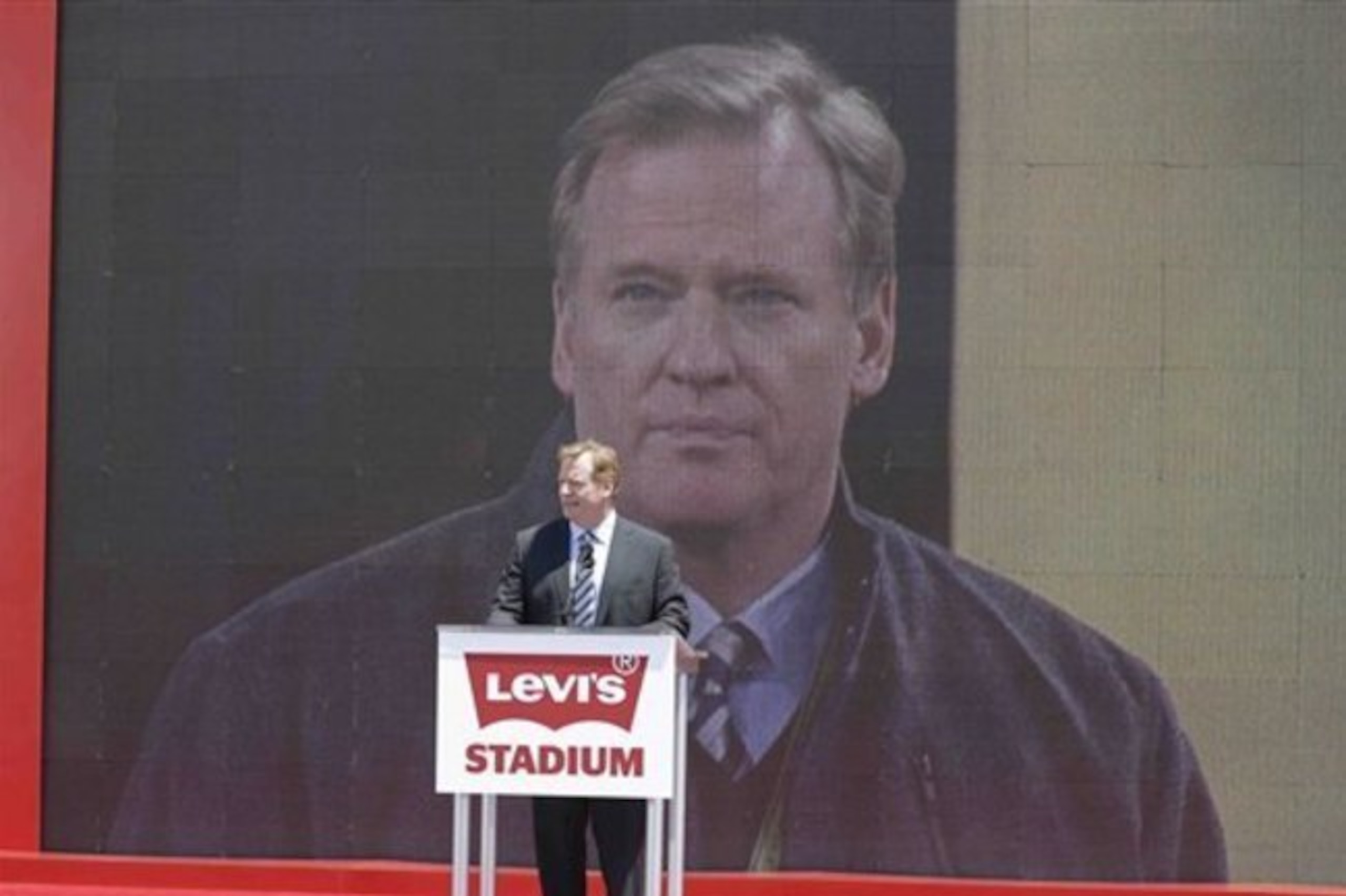 Goodell helped open up another new stadium in 2014, this one in the Bay Area.