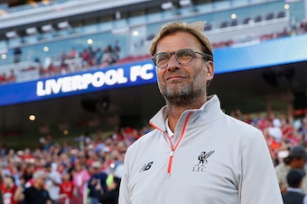 SANTA CLARA, CA - JULY 30: Liverpool FC Coach Jurgen Klopp looks on during the International Champions Cup match between Liverpool FC and AC Milan at Levi's Stadium on July 30, 2016 in Santa Clara, California. (Photo by Lachlan Cunningham/Getty Images)