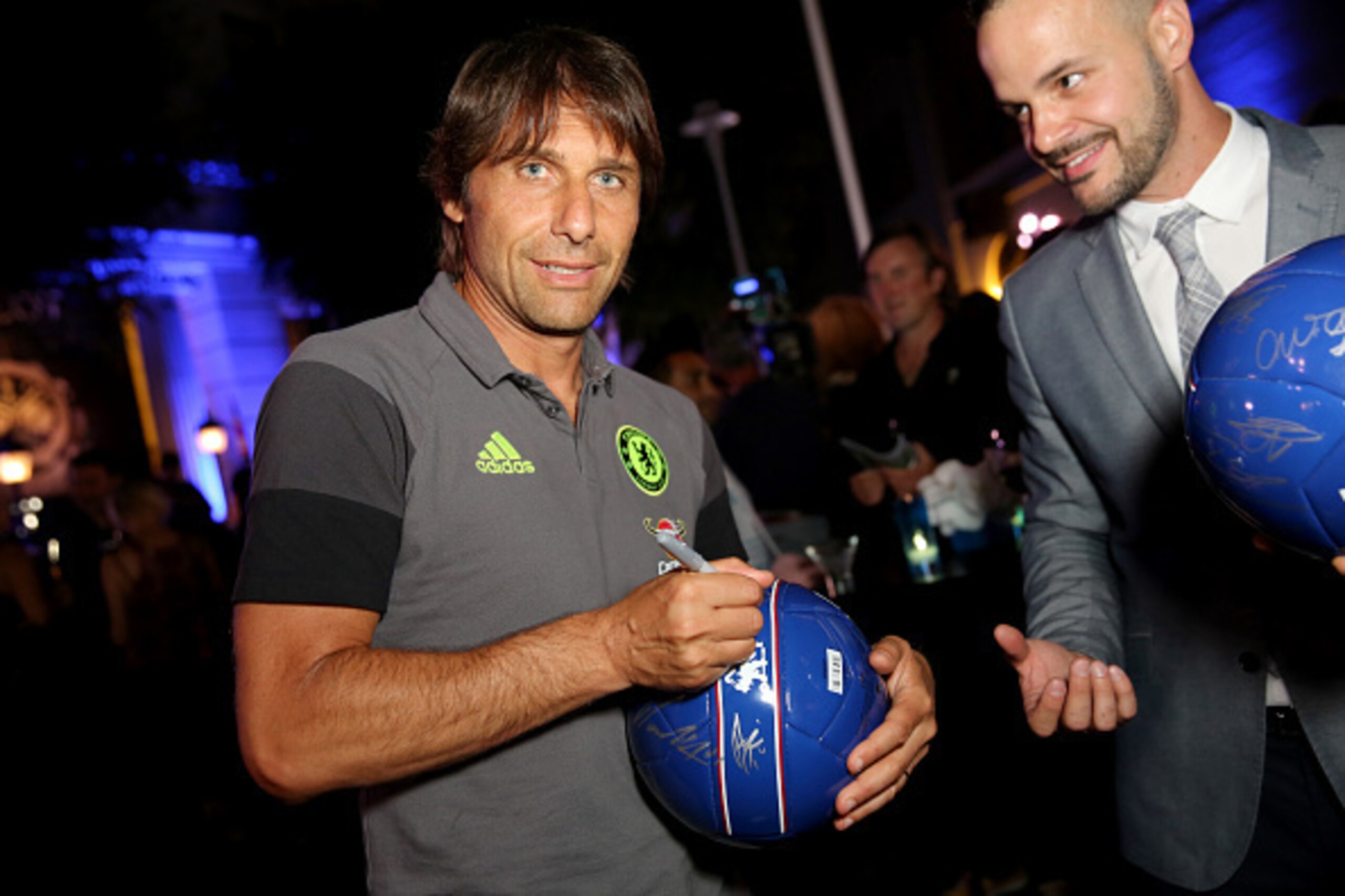 CULVER CITY, CA - JULY 28: Chelsea FC Head Coach Antonio Conte attends Hublot x Chelsea FC event in Los Angeles at Sony Pictures Studios on July 28, 2016 in Culver City, California.  (Photo by Rachel Murray/Getty Images for Hublot)