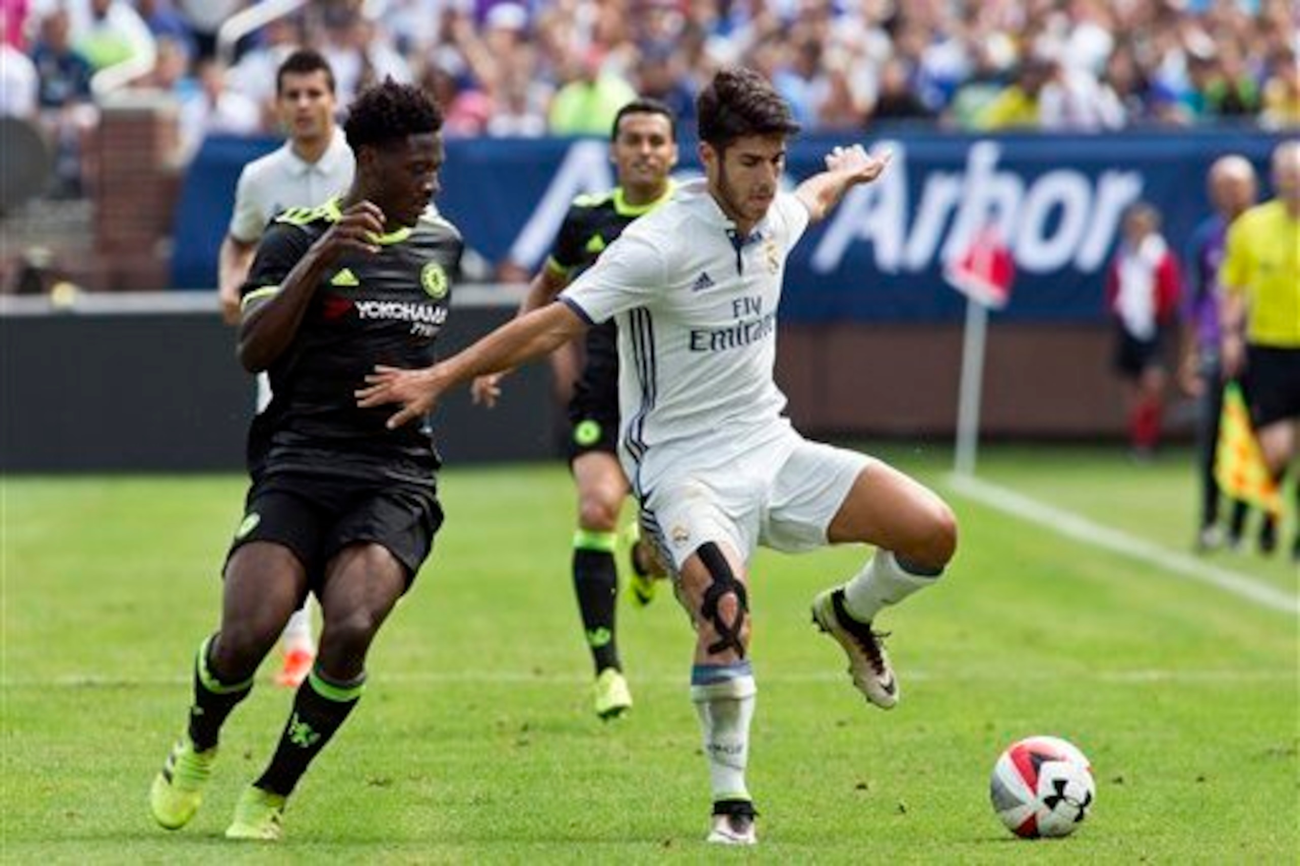 Ola Aina found life tough against Real Madrid.