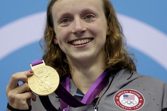 Ledecky won Olympic gold in the 800-meter freestyle as a 15-year-old.