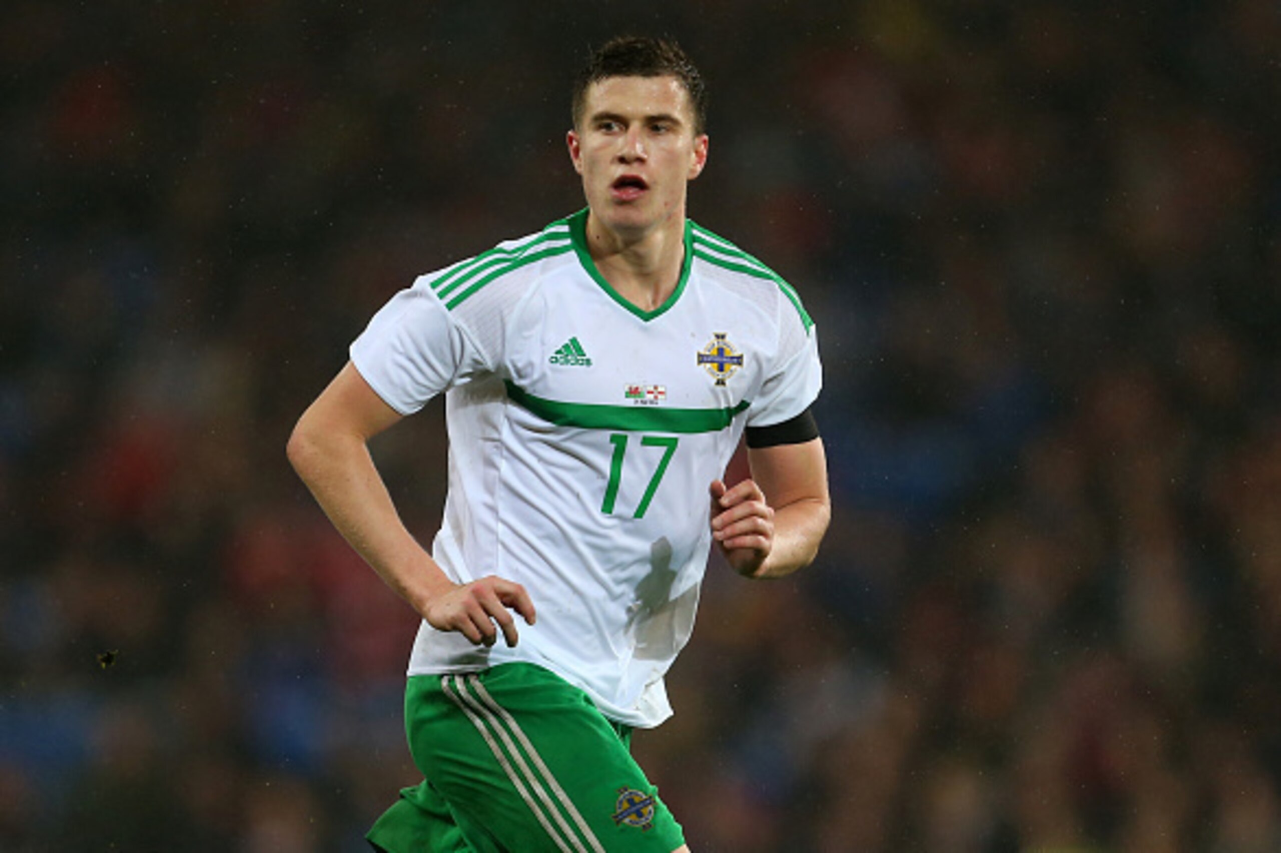 CARDIFF, WALES - MARCH 24 : Paddy McNair of Northern Ireland during the International Friendly match between Wales and Northern Ireland at Cardiff City Stadium on March 24, 2016 in Cardiff, United Kingdom.  (Photo by Catherine Ivill - AMA/Getty Images)